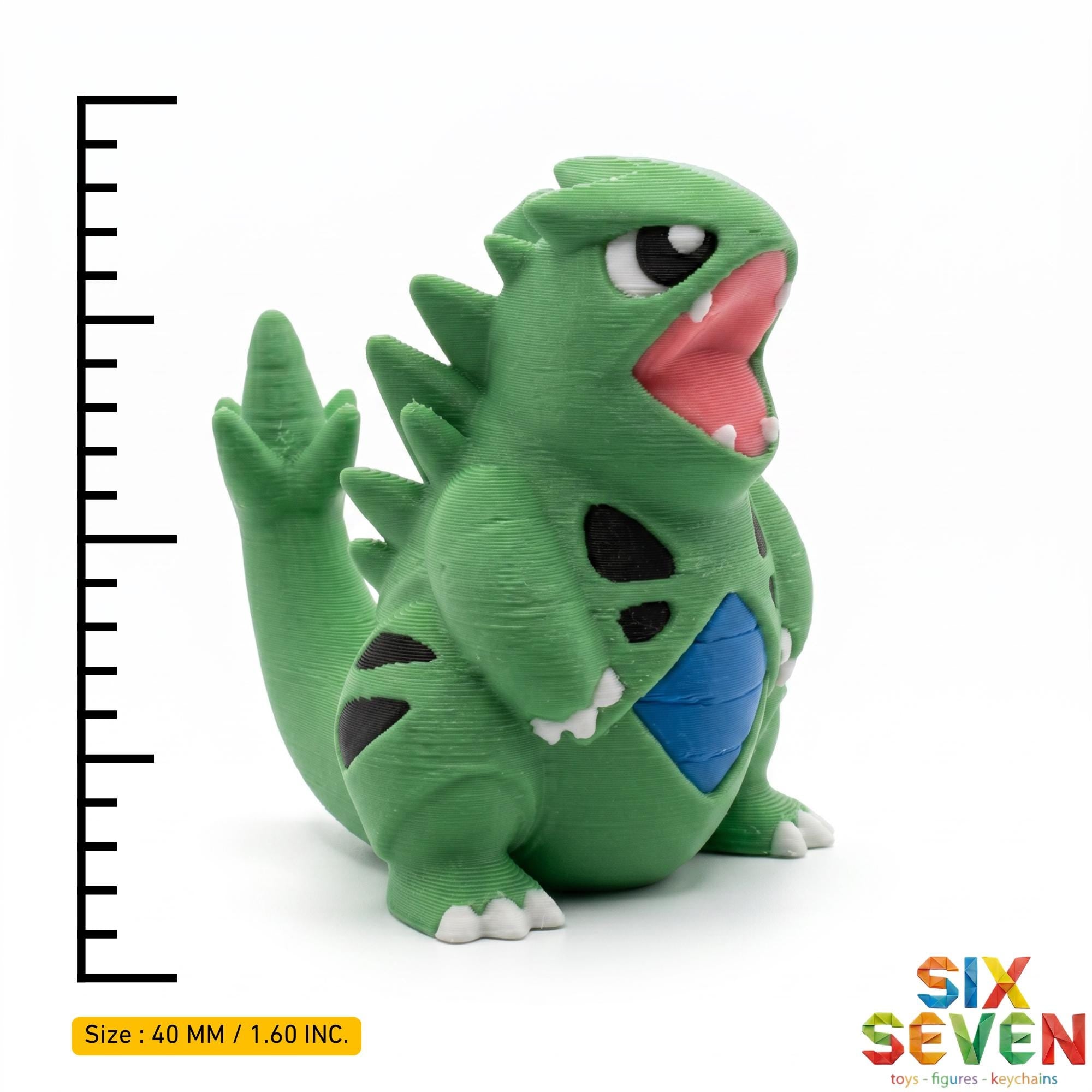 Pokemon Inspired Tyranitar Figure & Keychain