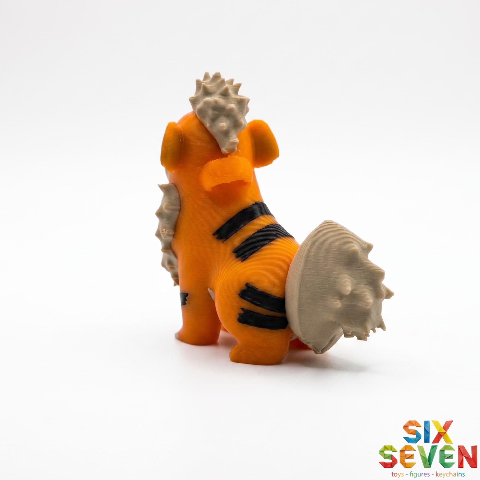 Pokemon Inspired Growlithe Figure & Keychain