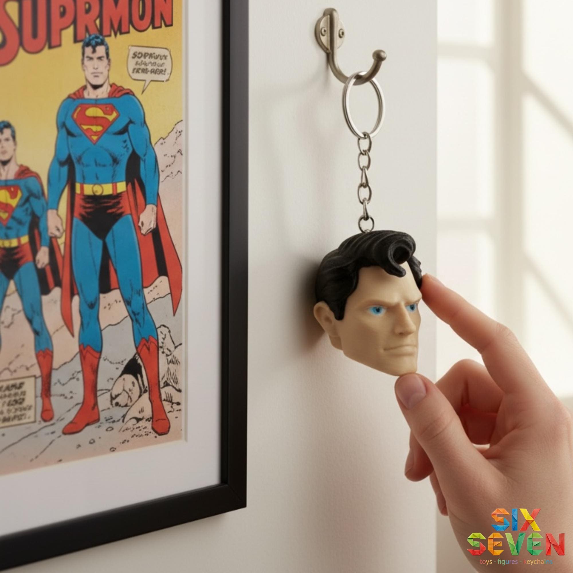 Superman Inspired Figure & Keychain