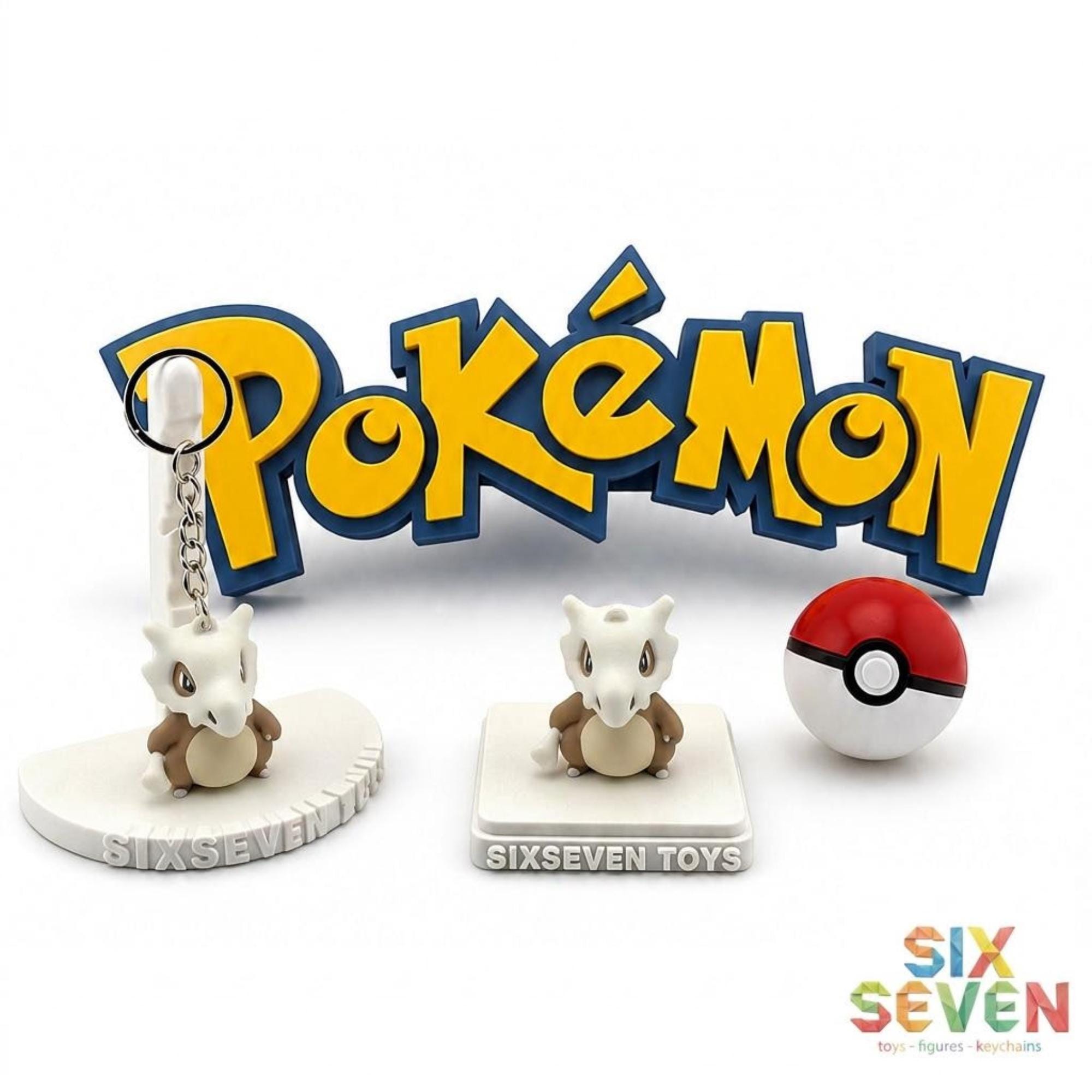 Pokemon Inspired Cubone Figure & Keychain