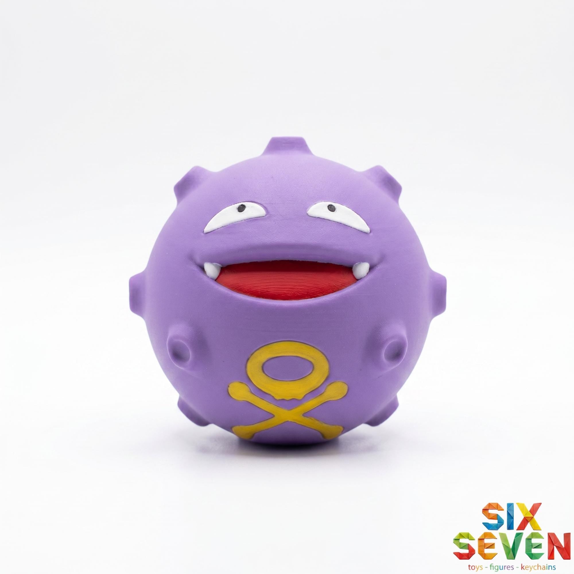 Pokemon Inspired Koffing Figure & Keychain