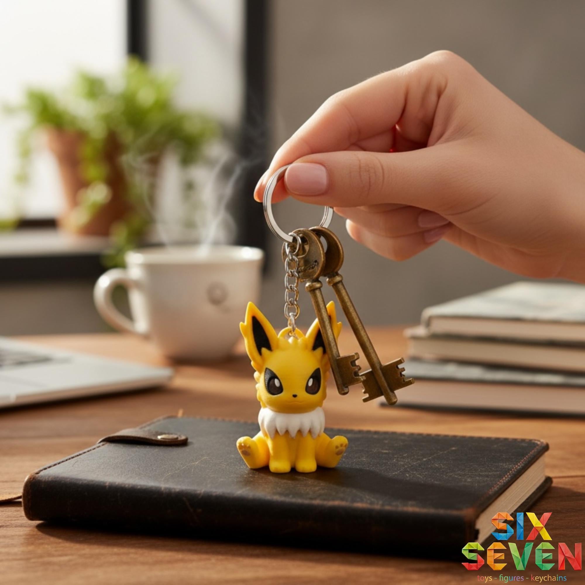 Pokemon Inspired Jolteon Figure & Keychain