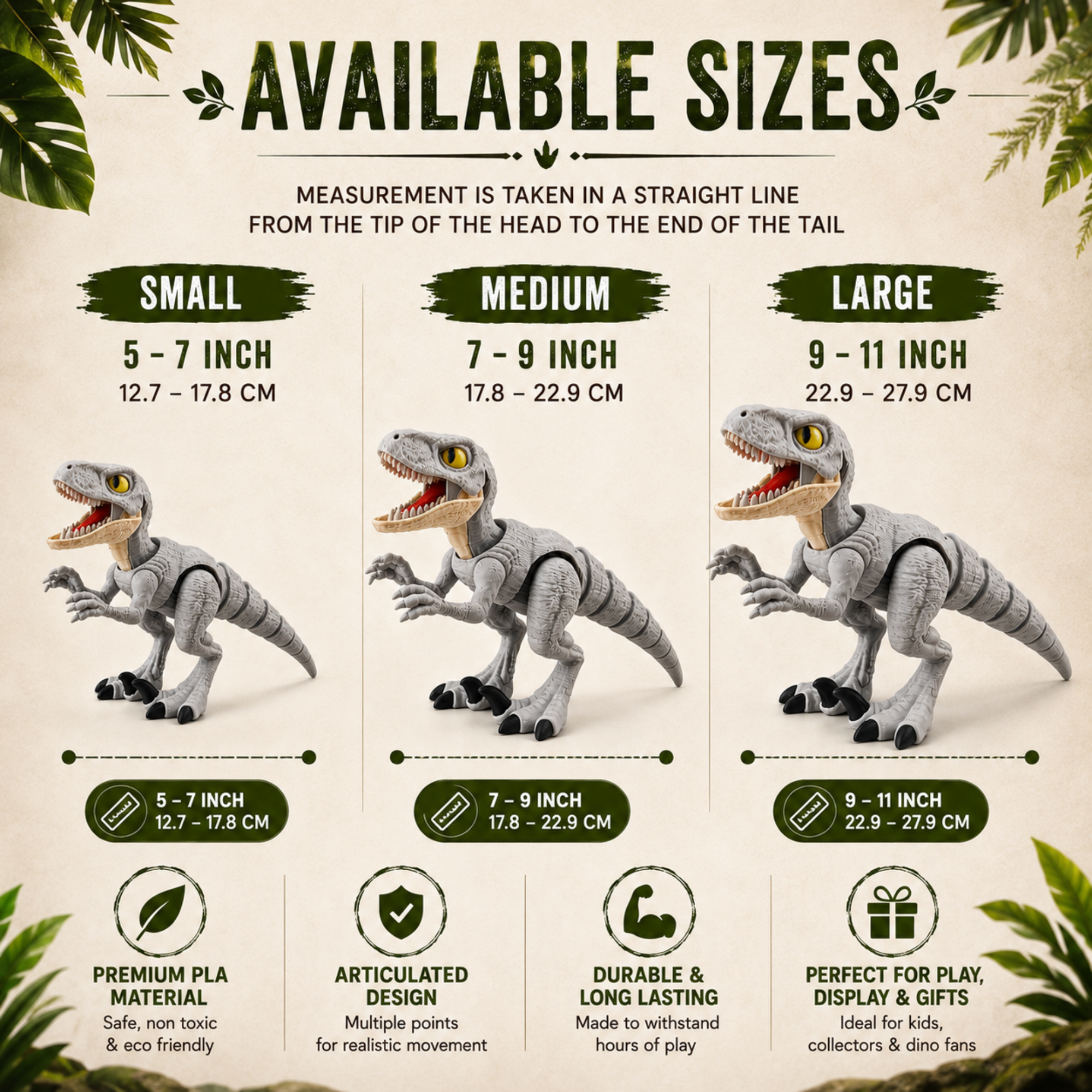 Articulated Velociraptor Dinosaur Toy