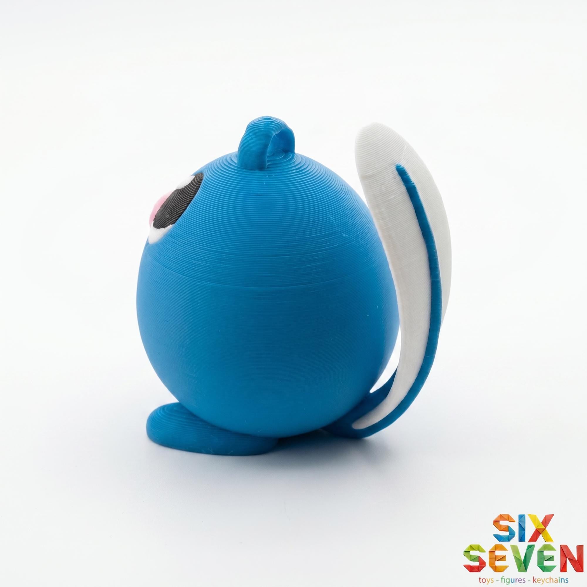 Pokemon Inspired Poliwag Figure & Keychain