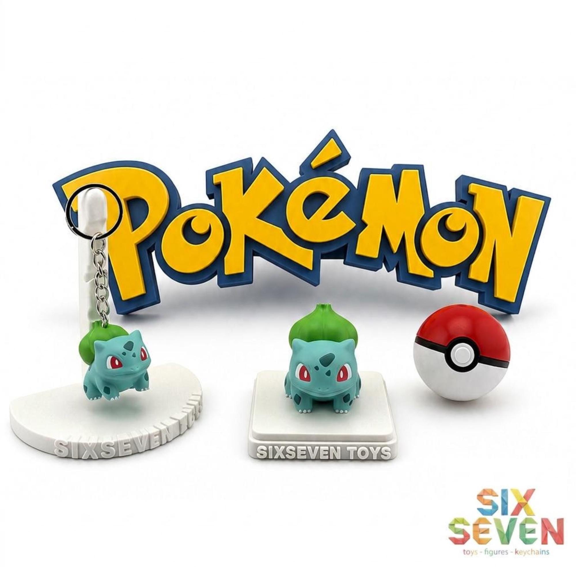 Pokemon Inspired Bulbasaur Figure & Keychain