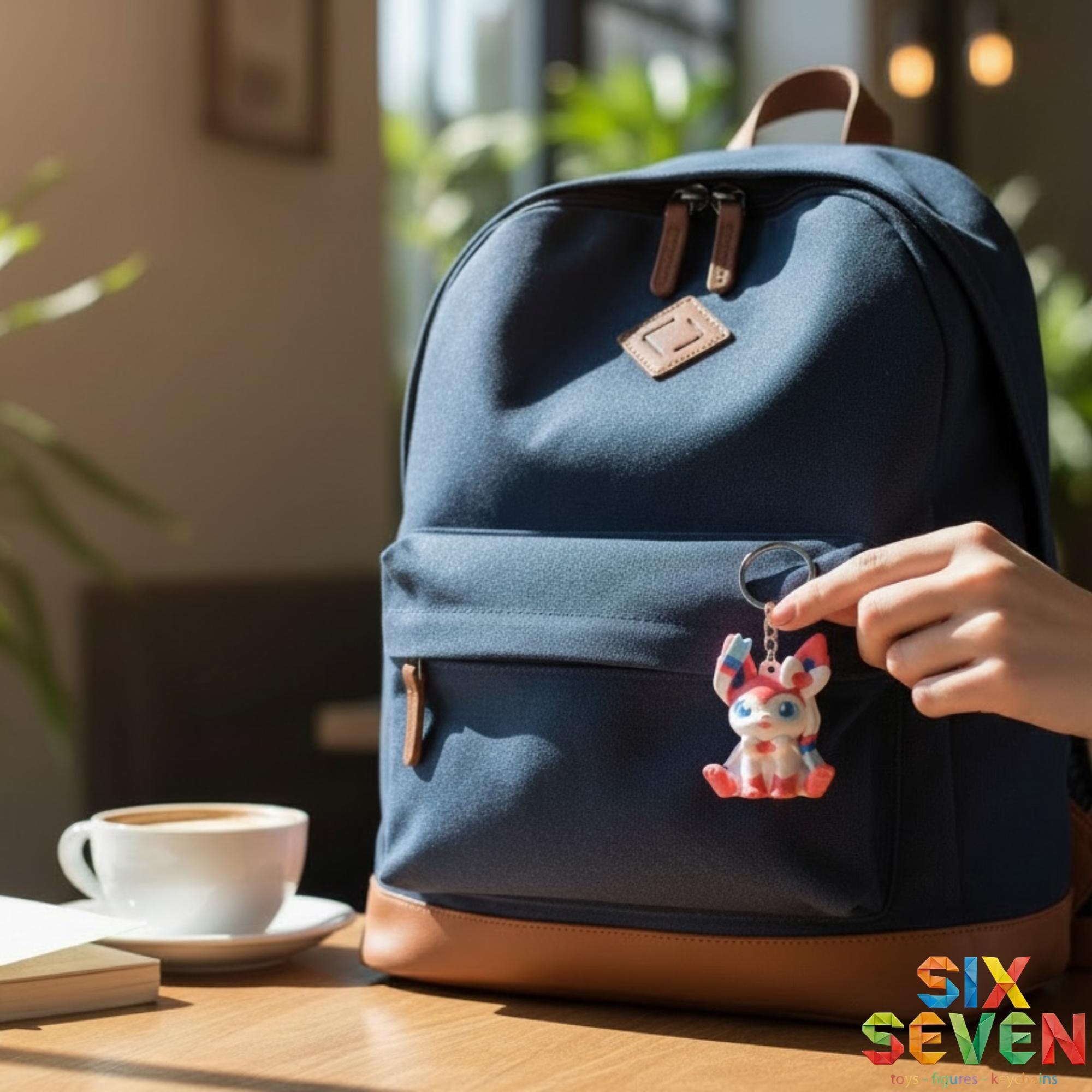 Pokemon Inspired Sylveon Figure & Keychain