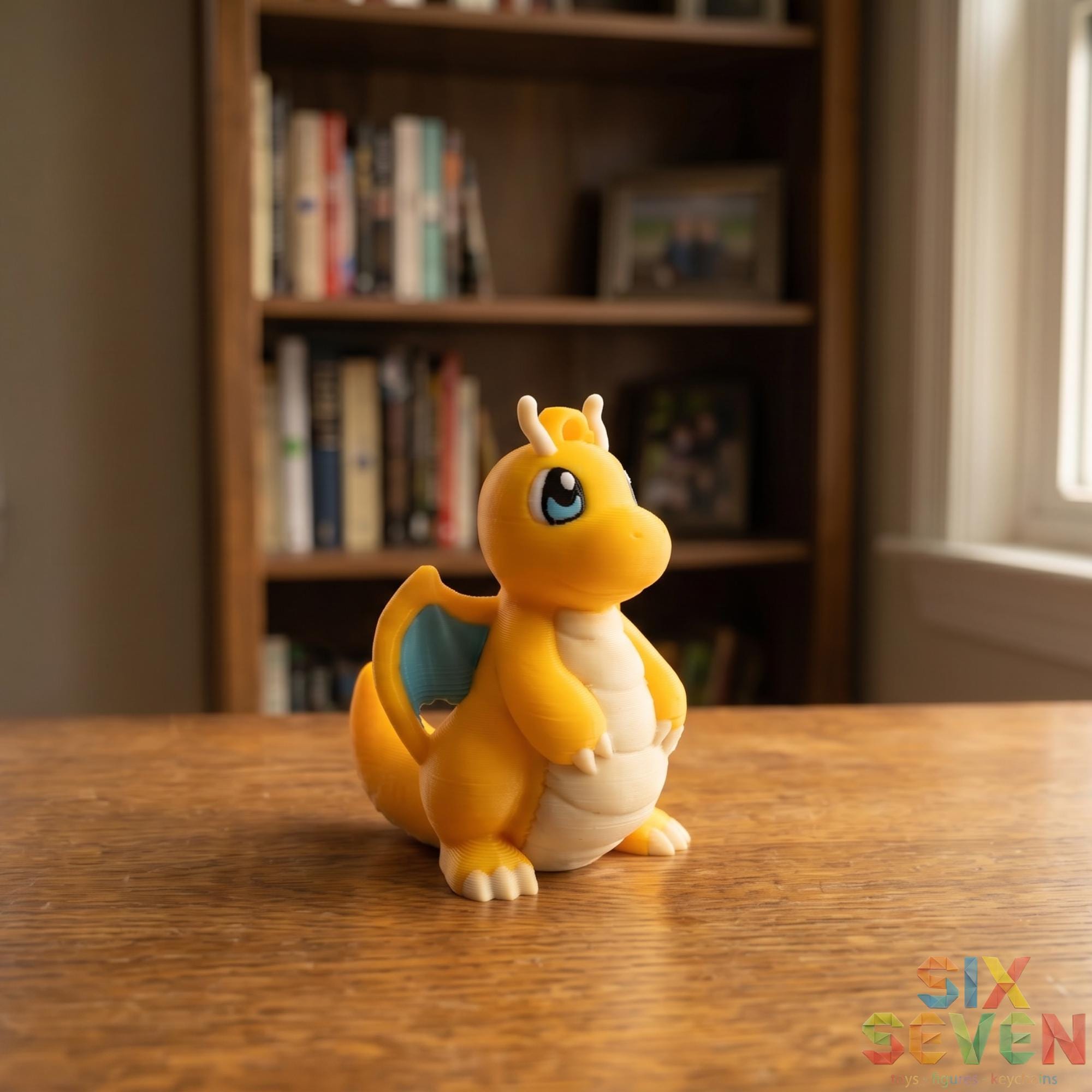 Pokemon Inspired Dragonite Figure & Keychain