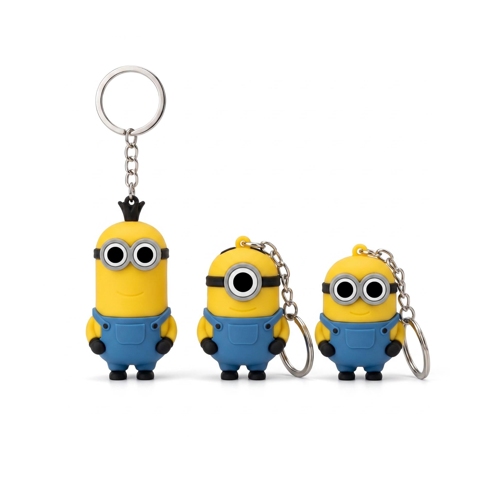 Minions , Stuart , Kevin and Bob Inspired Figure & Keychain