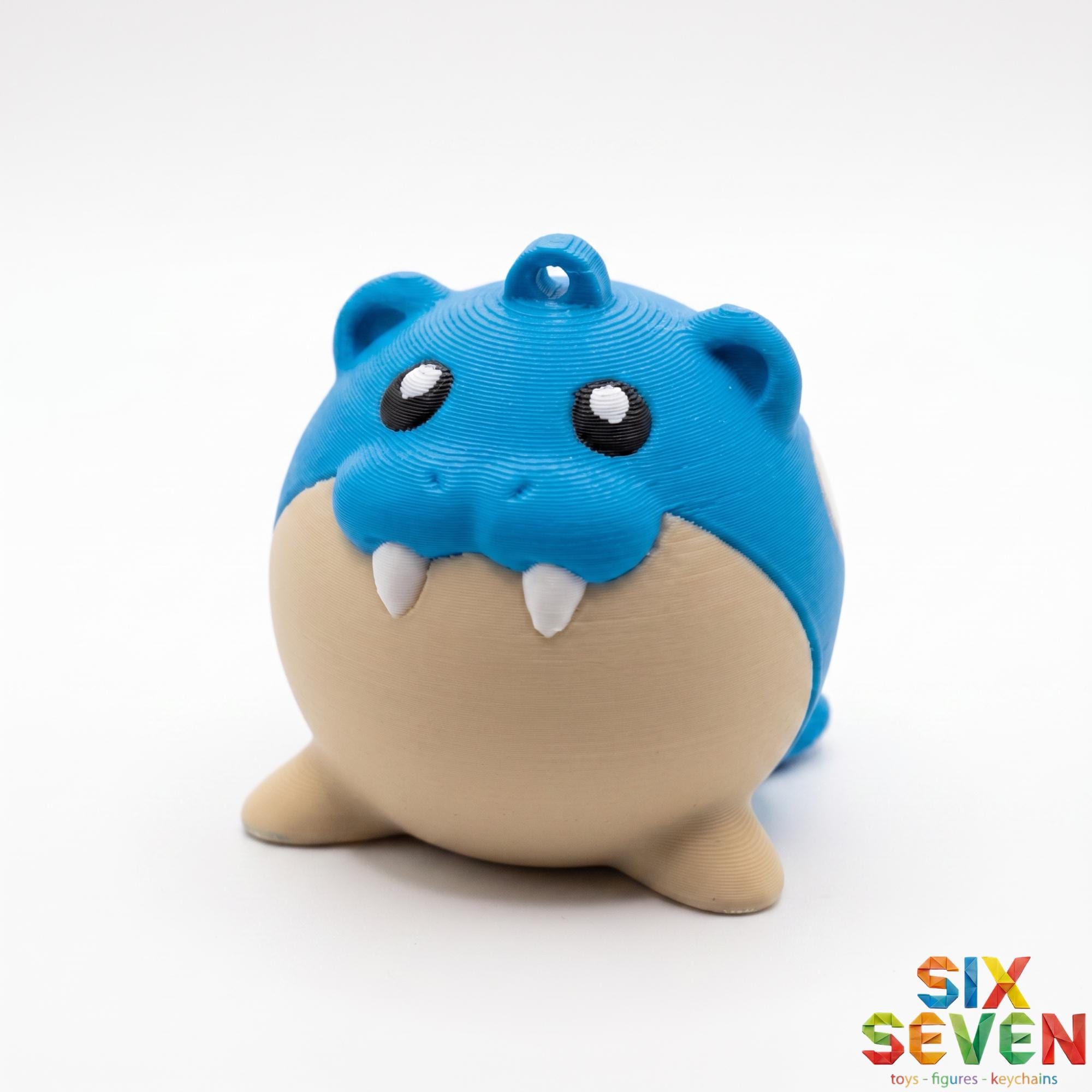 Pokemon Inspired Spheal Figure & Keychain