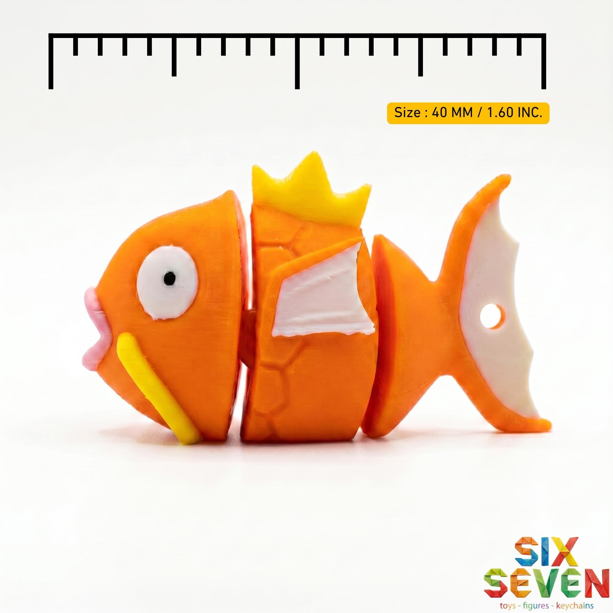 Pokemon Inspired Magikarp Figure & Keychain