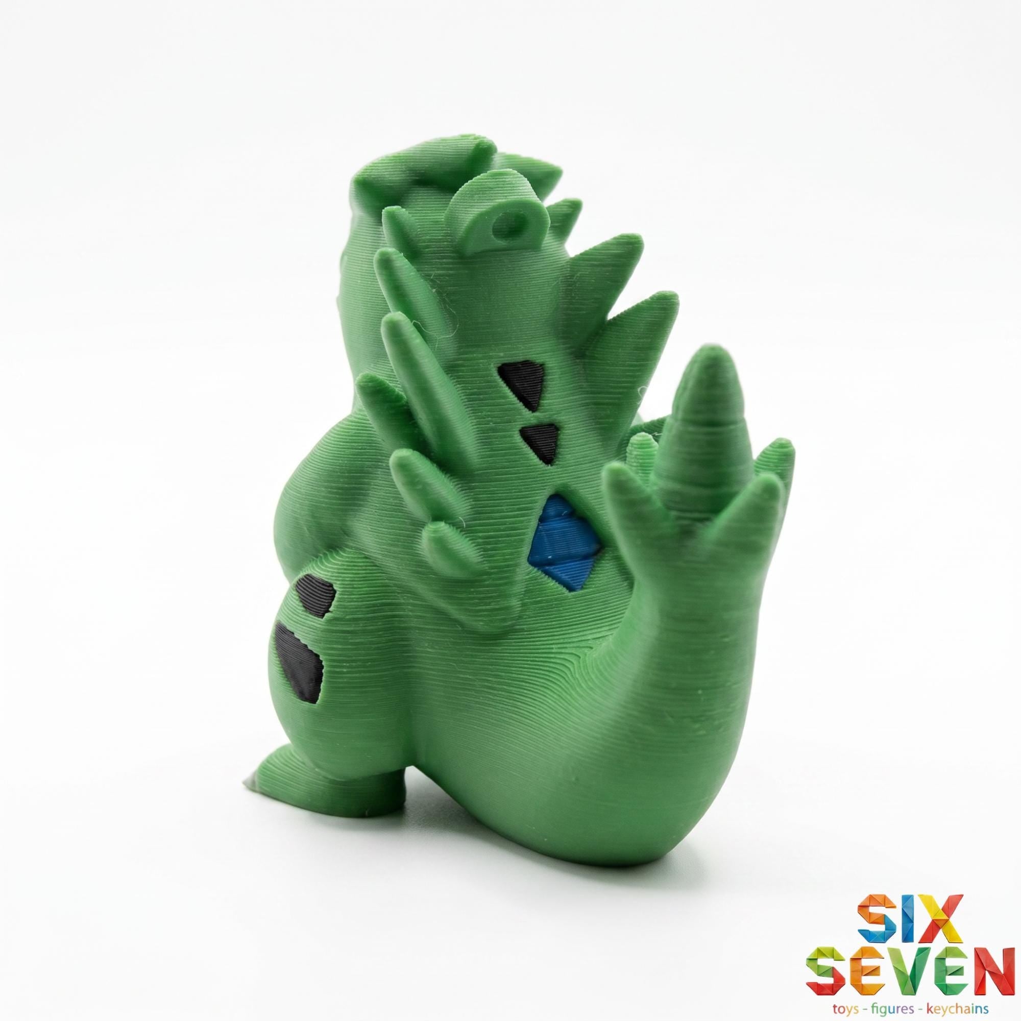 Pokemon Inspired Tyranitar Figure & Keychain