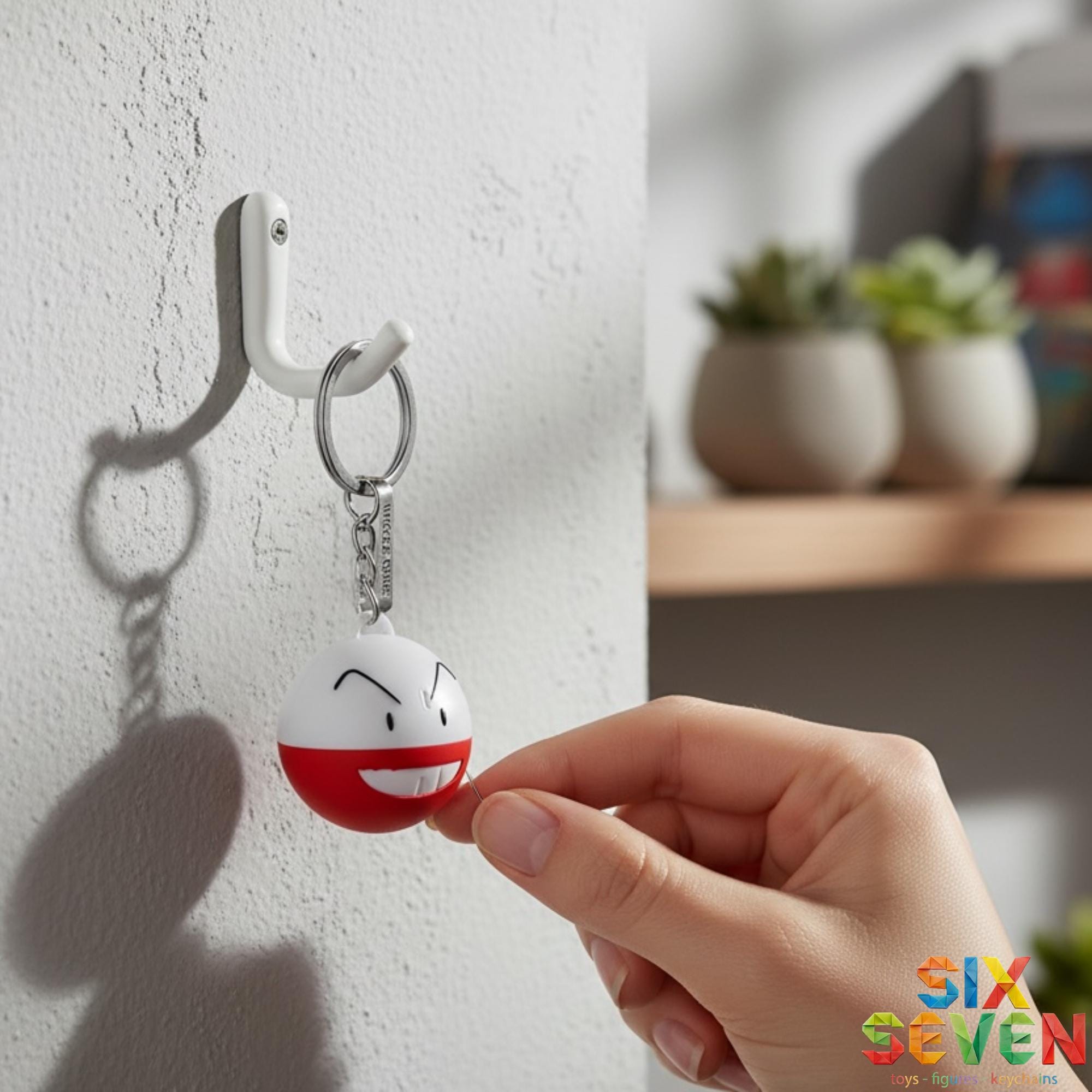 Pokemon Inspired Electrode Figure & Keychain
