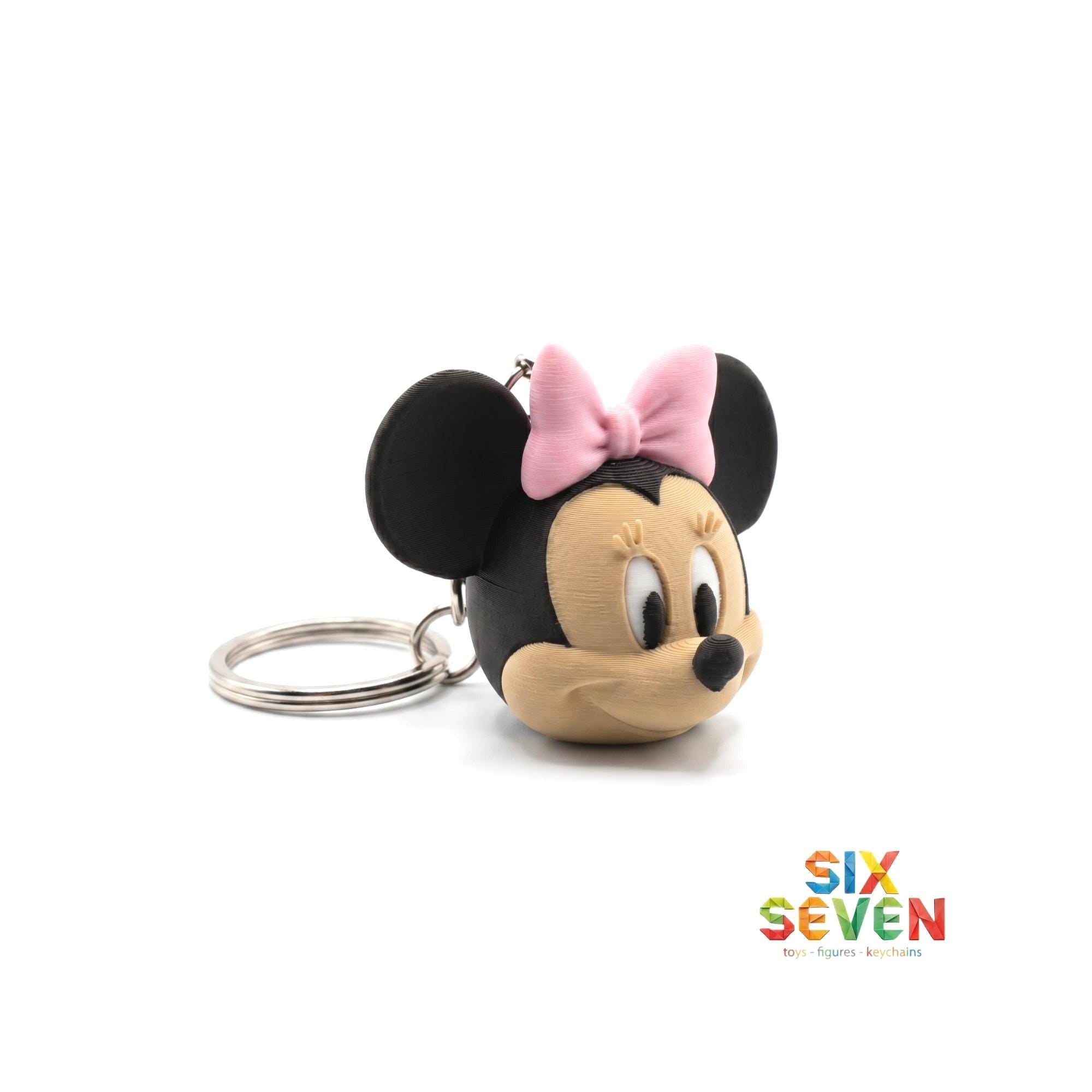 Minnie Mouse Inspired Figure & Keychain
