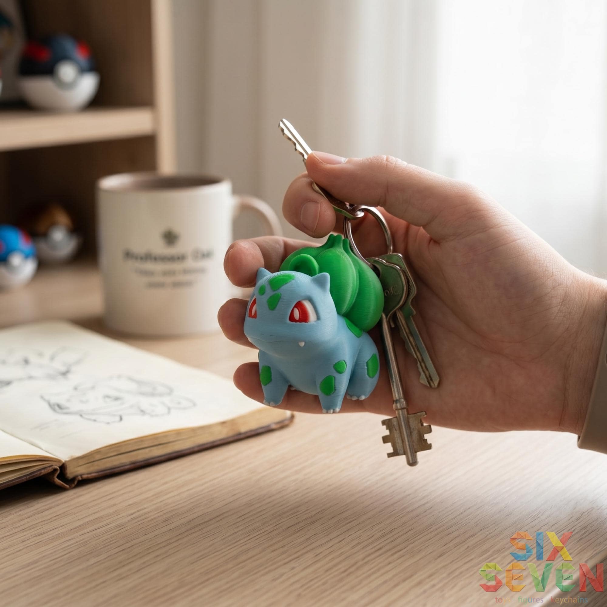 Pokemon Inspired Bulbasaur Figure & Keychain