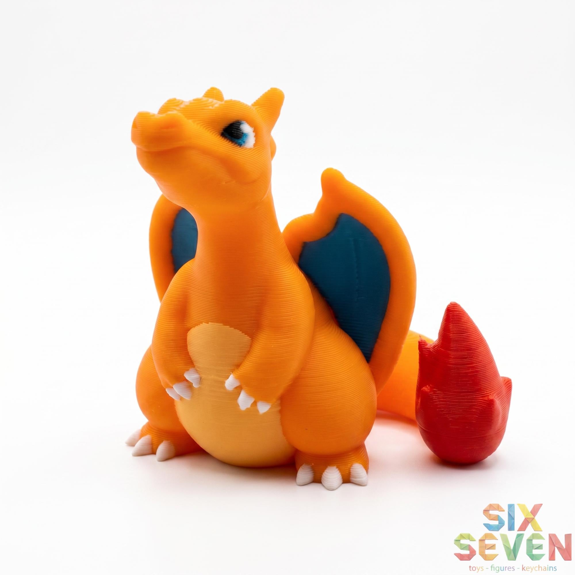 Pokemon Inspired Charizard Figure & Keychain