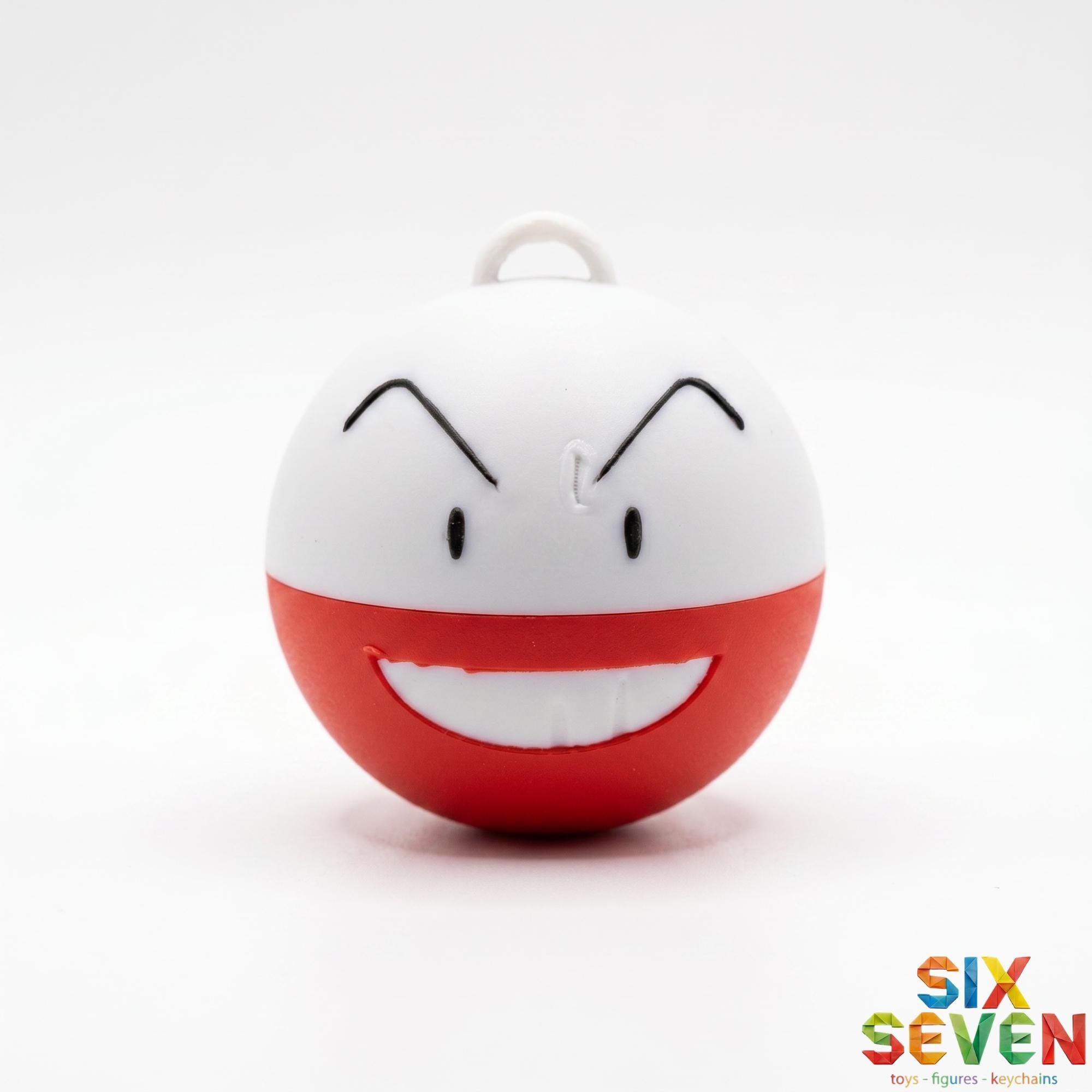 Pokemon Inspired Electrode Figure & Keychain