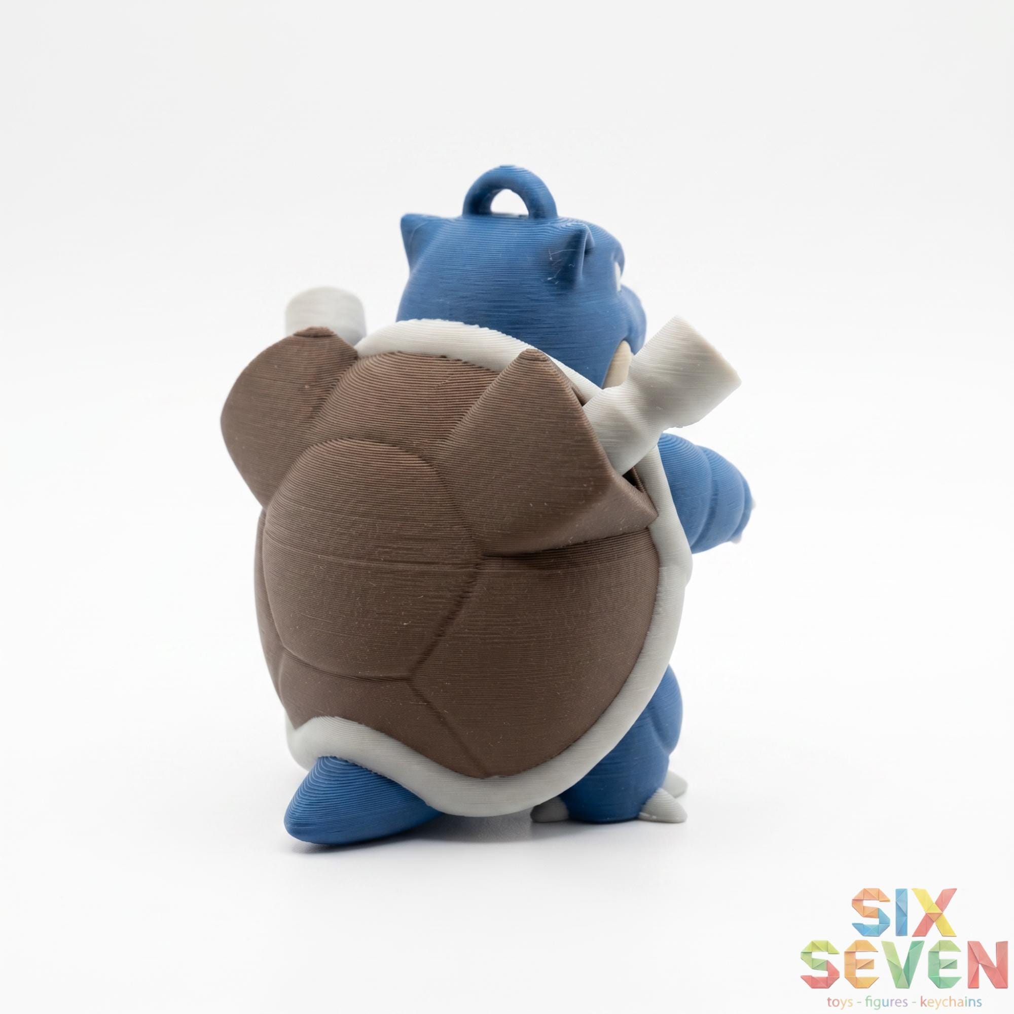 Pokemon Inspired Blastoise Figure & Keychain