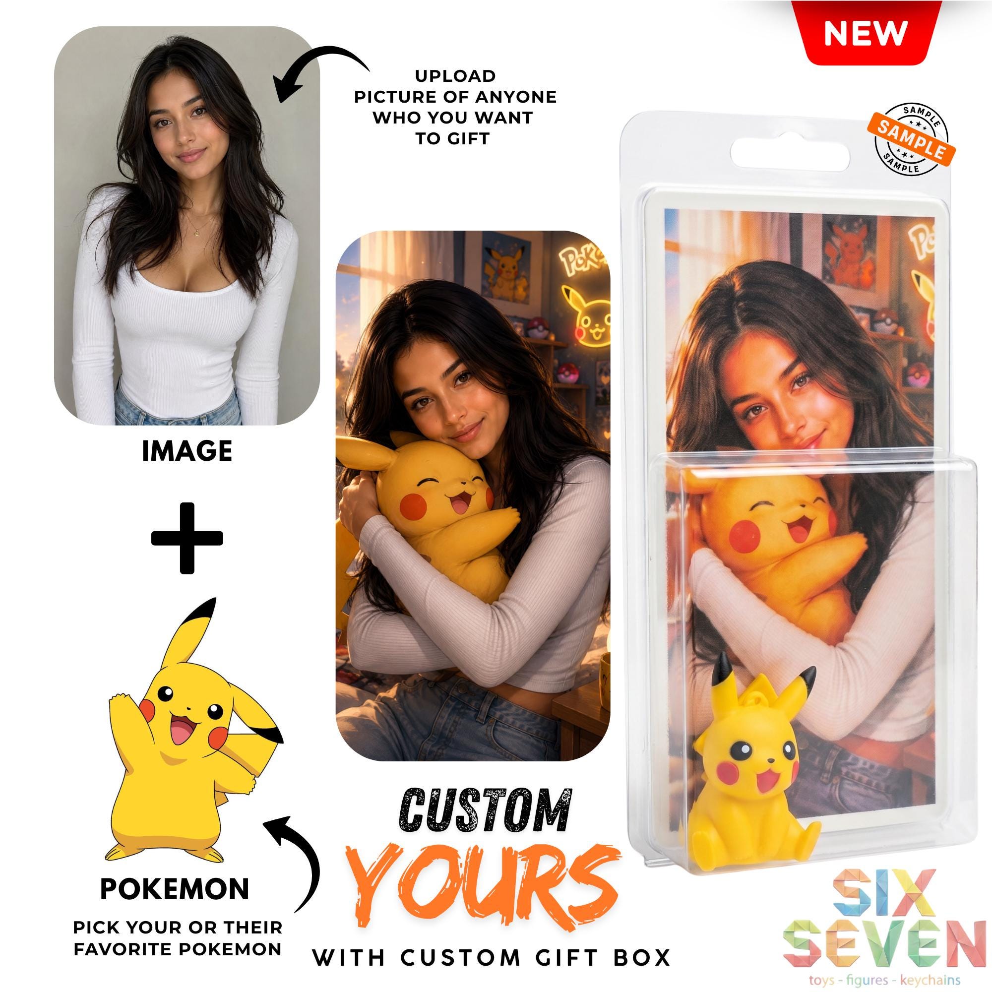 Pokemon Inspired Charmander Figure & Keychain