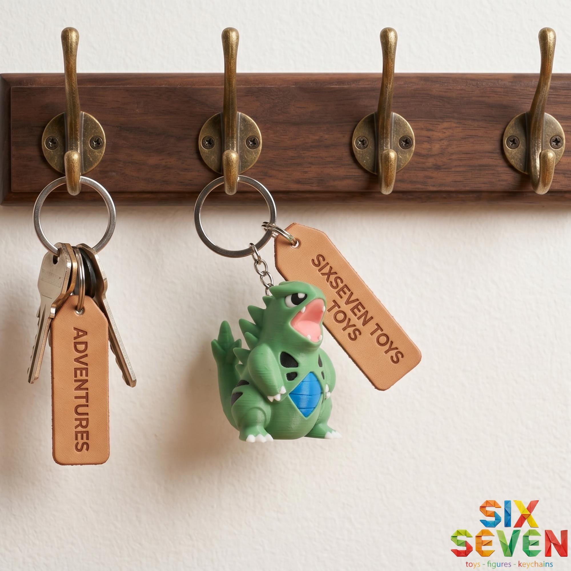 Pokemon Inspired Tyranitar Figure & Keychain