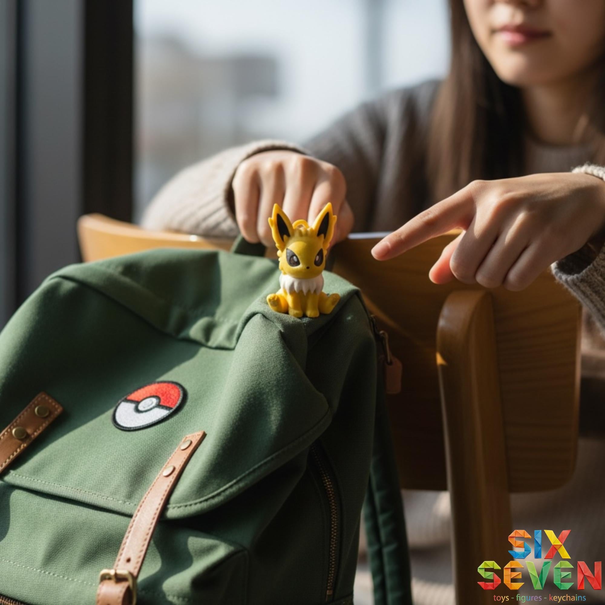 Pokemon Inspired Jolteon Figure & Keychain