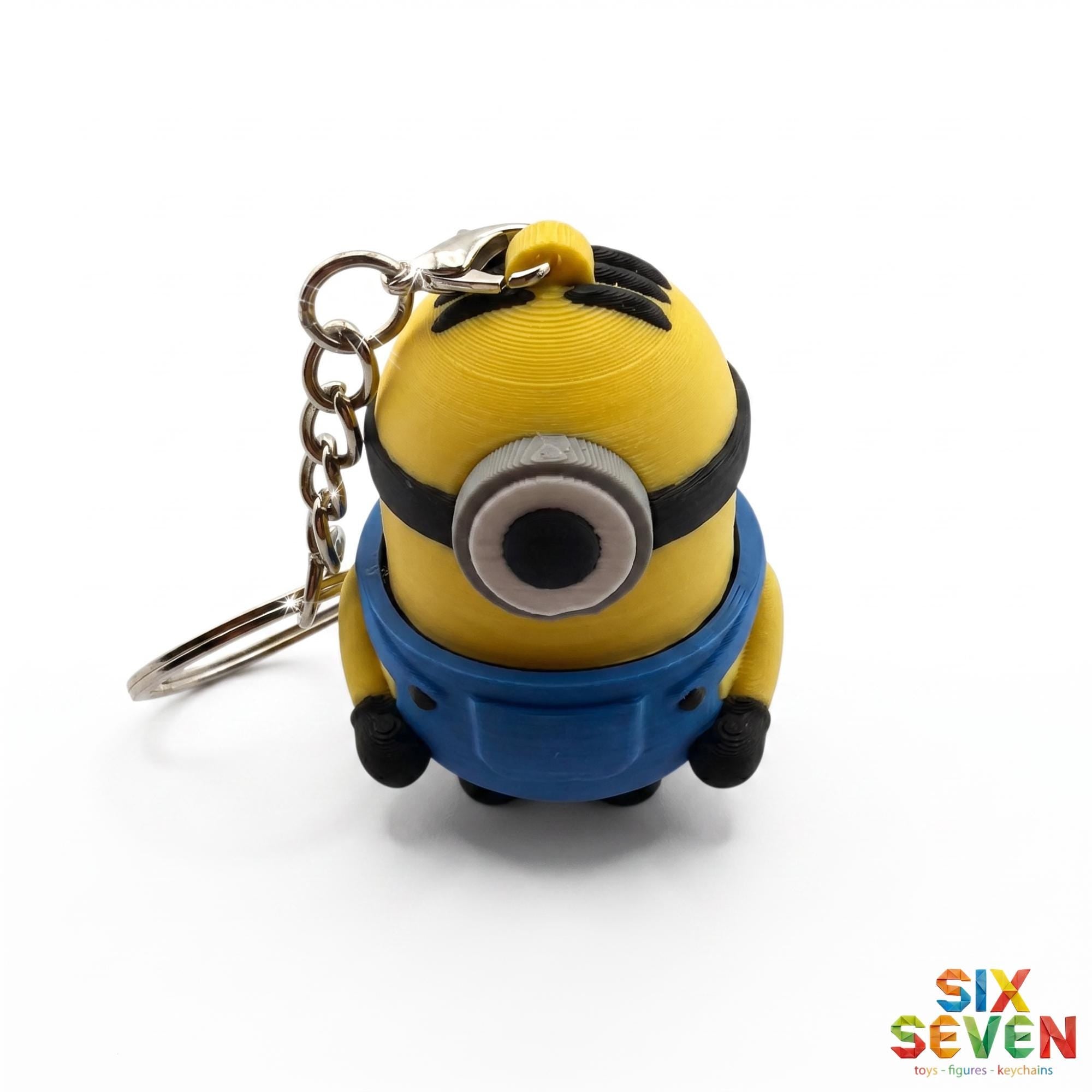 Minions , Stuart , Kevin and Bob Inspired Figure & Keychain