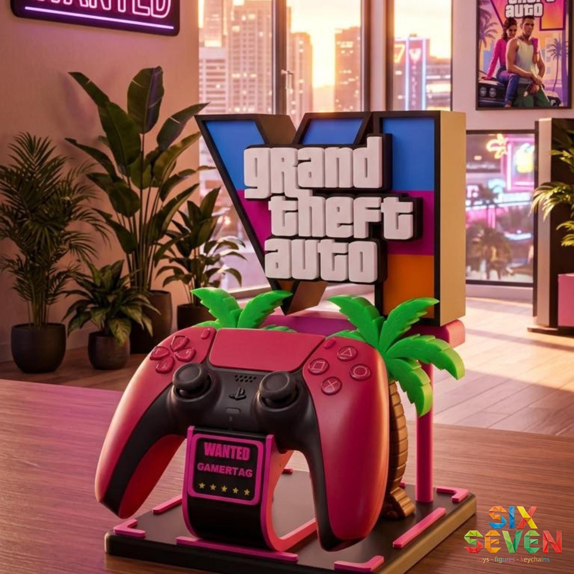 GTA 6 Inspired Gaming Controller Stand