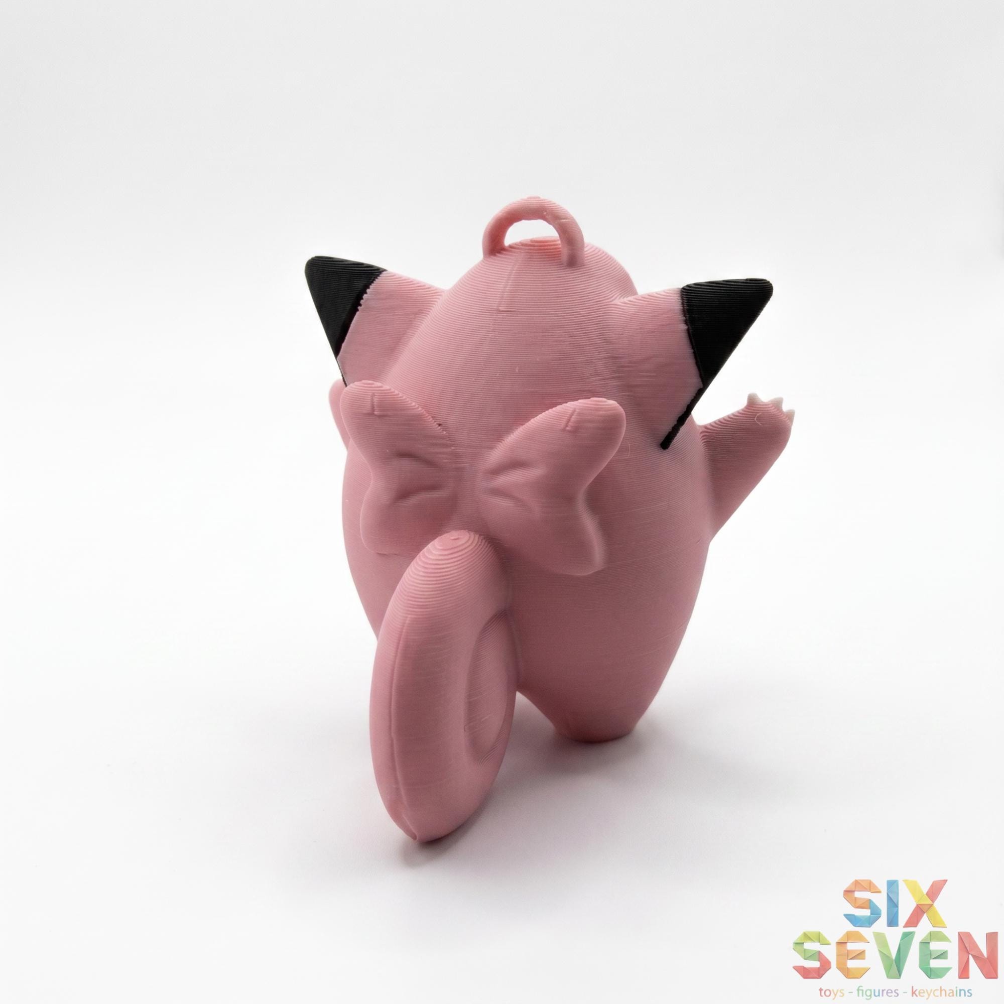 Pokemon Inspired Clefairy Figure & Keychain