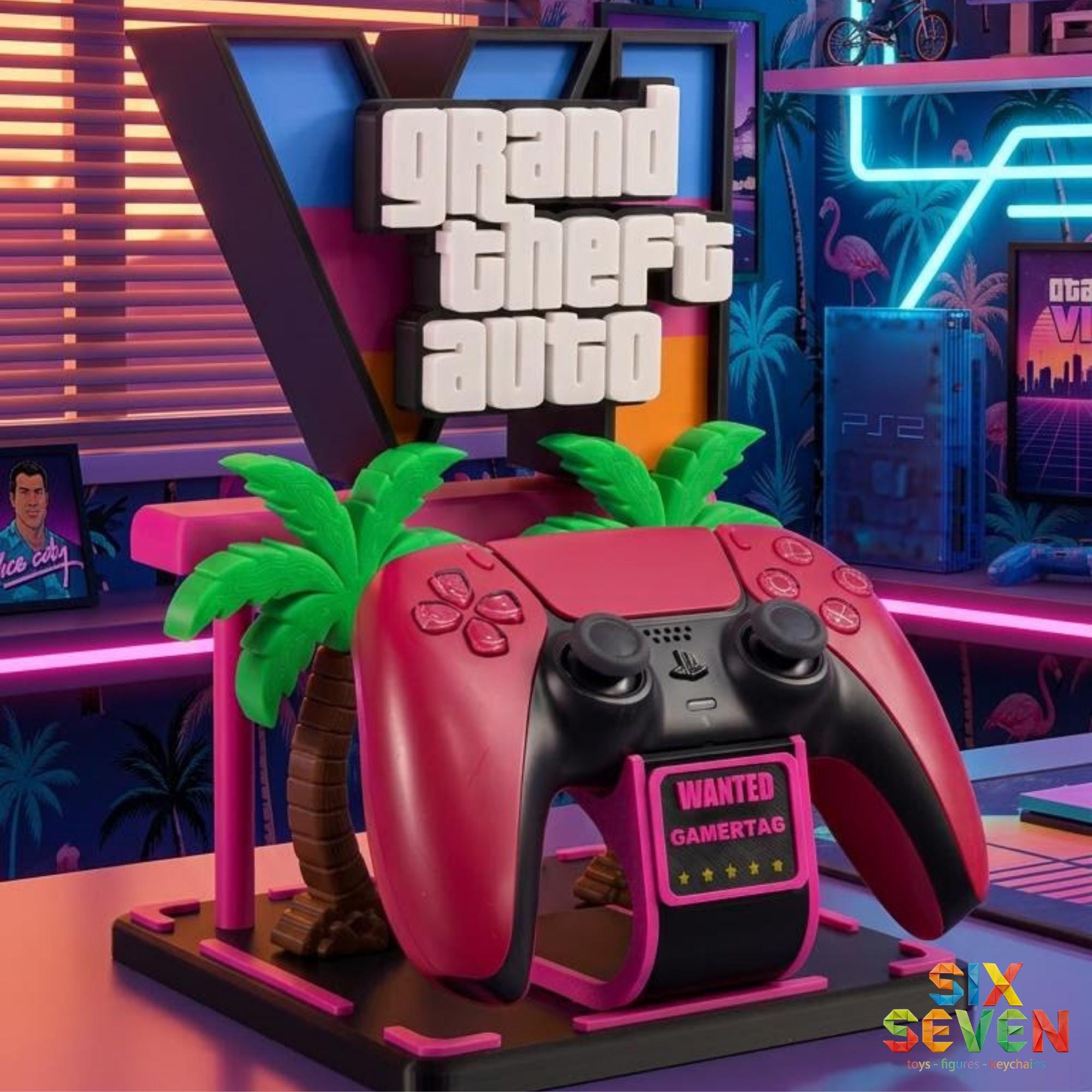 GTA 6 Inspired Gaming Controller Stand