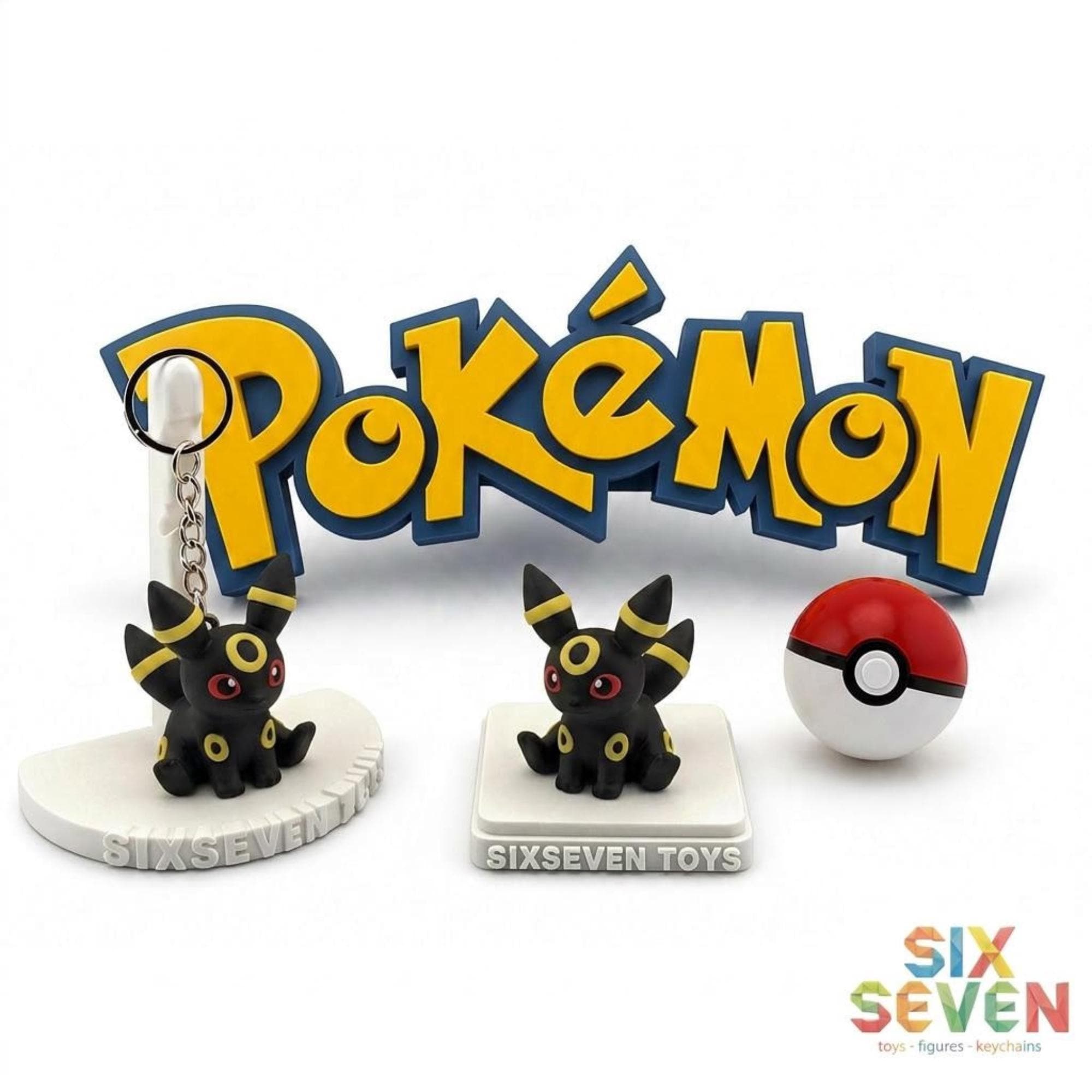 Pokemon Inspired Umbreon Figure & Keychain