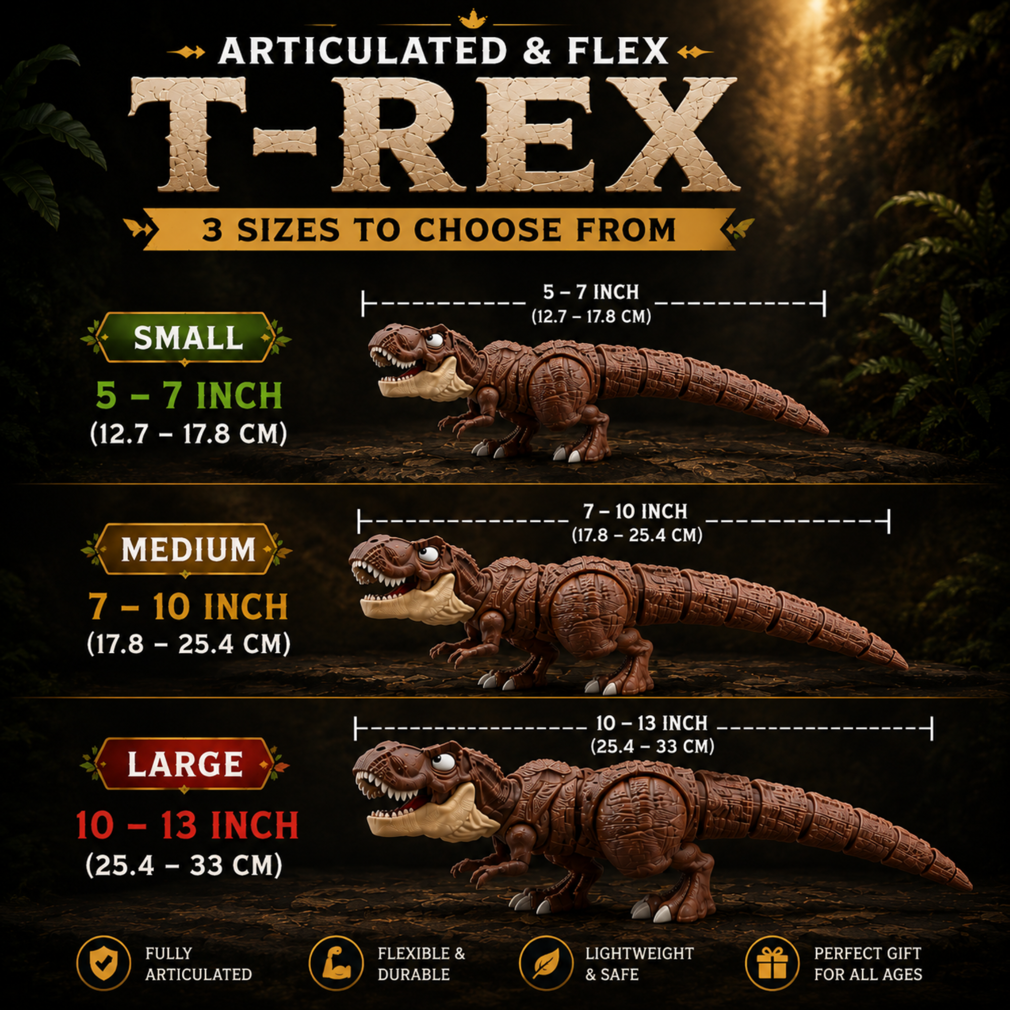 Articulated & Flex T-Rex Dinosaur Toy