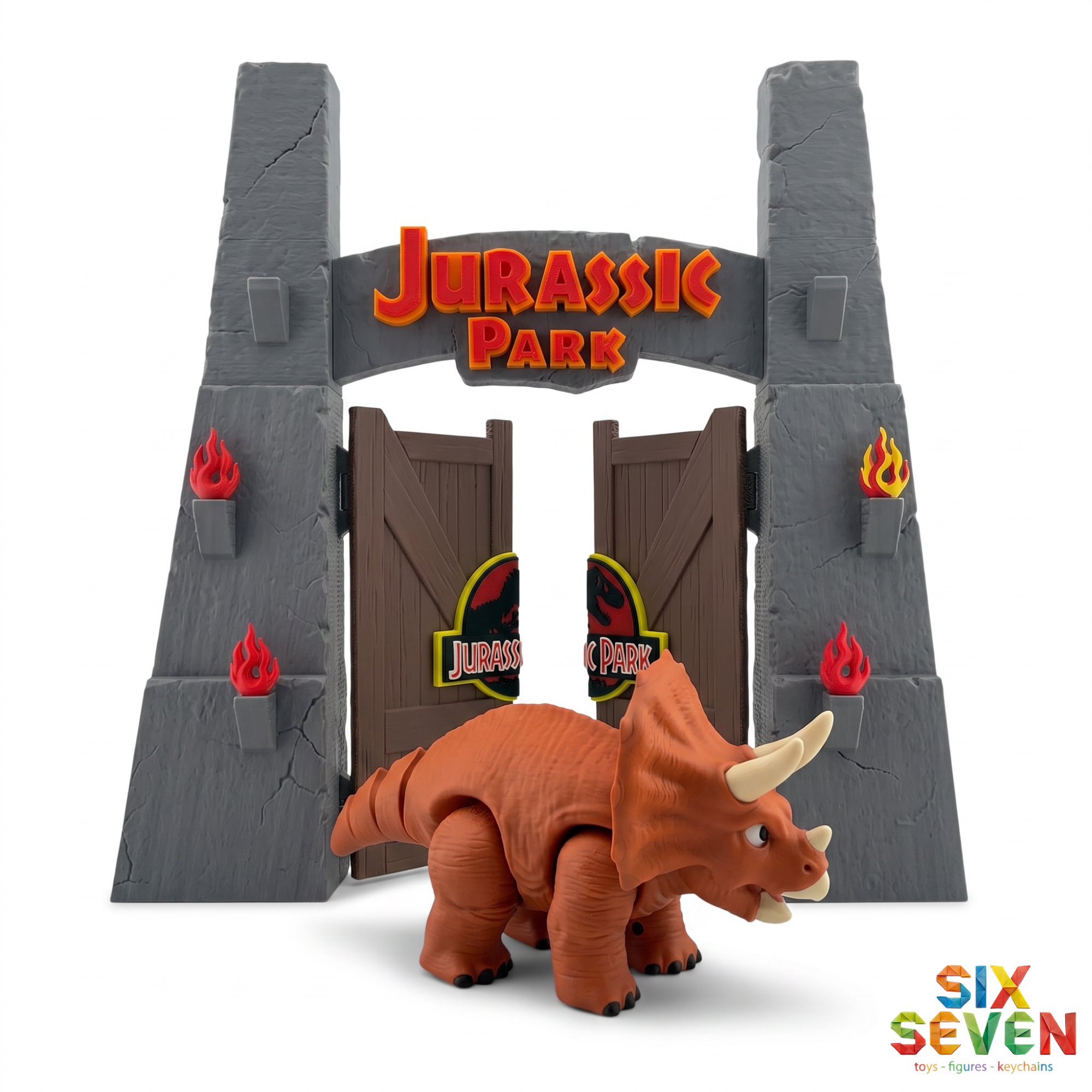 Articulated Triceratops Dinosaur Toy