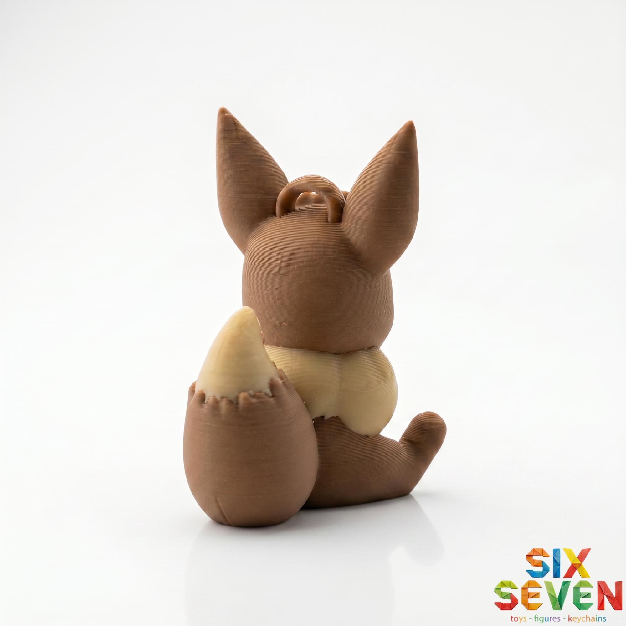 Pokemon Inspired Eevee Figure & Keychain