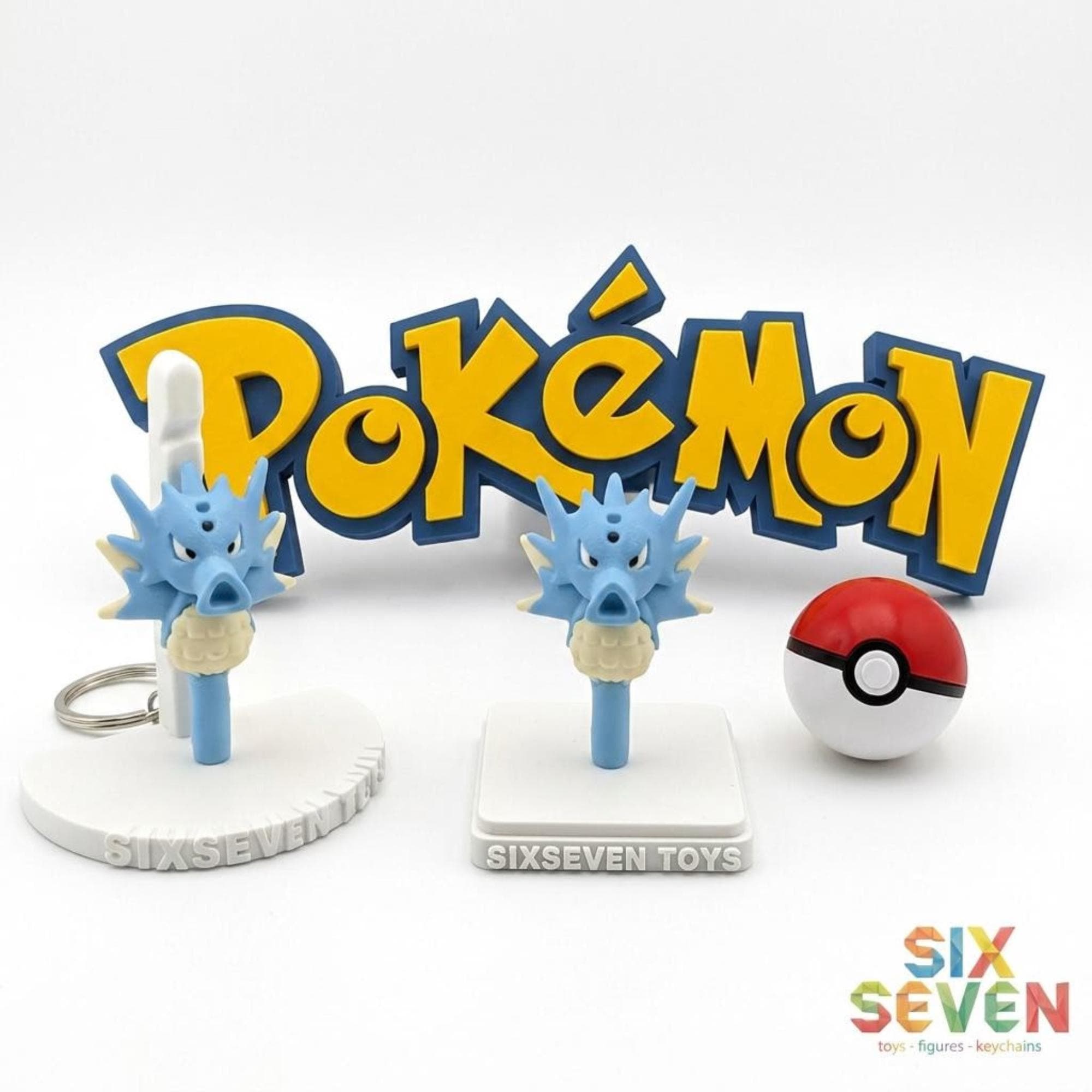 Pokemon Inspired Seadra Figure & Keychain