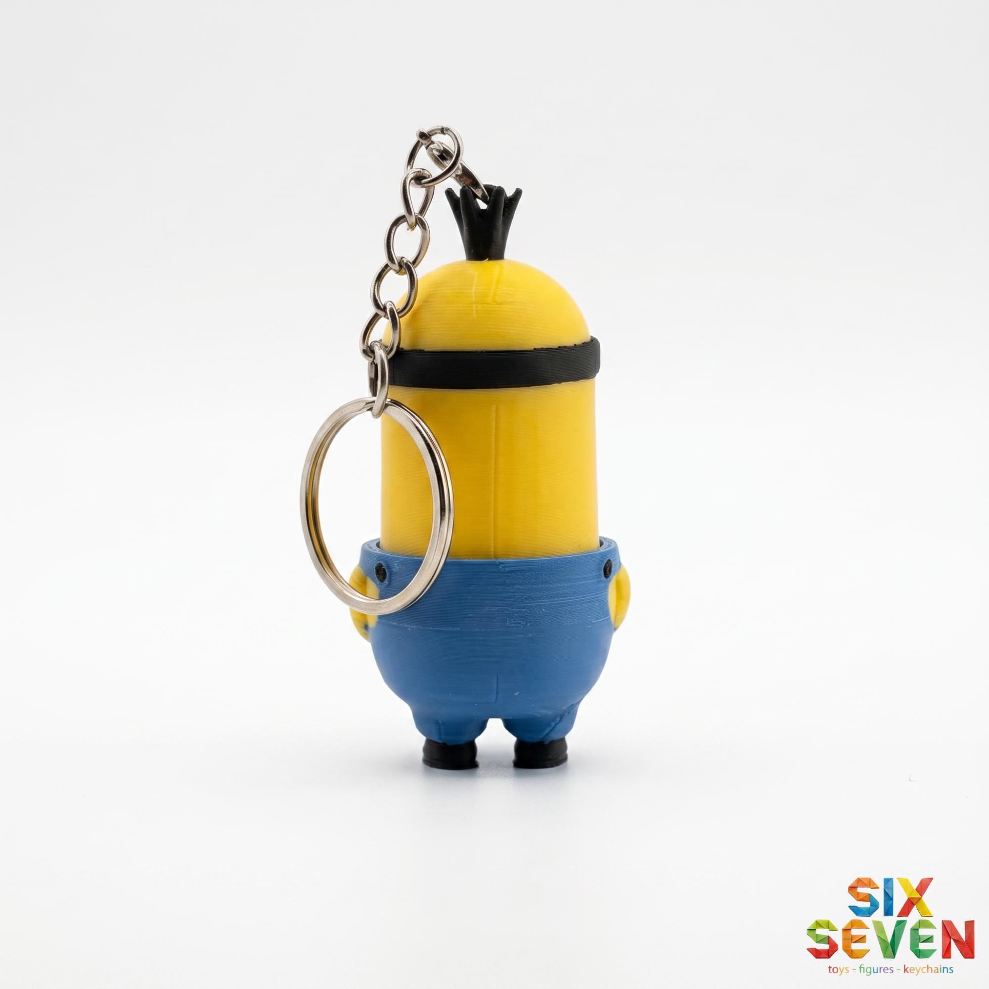 Minions , Stuart , Kevin and Bob Inspired Figure & Keychain