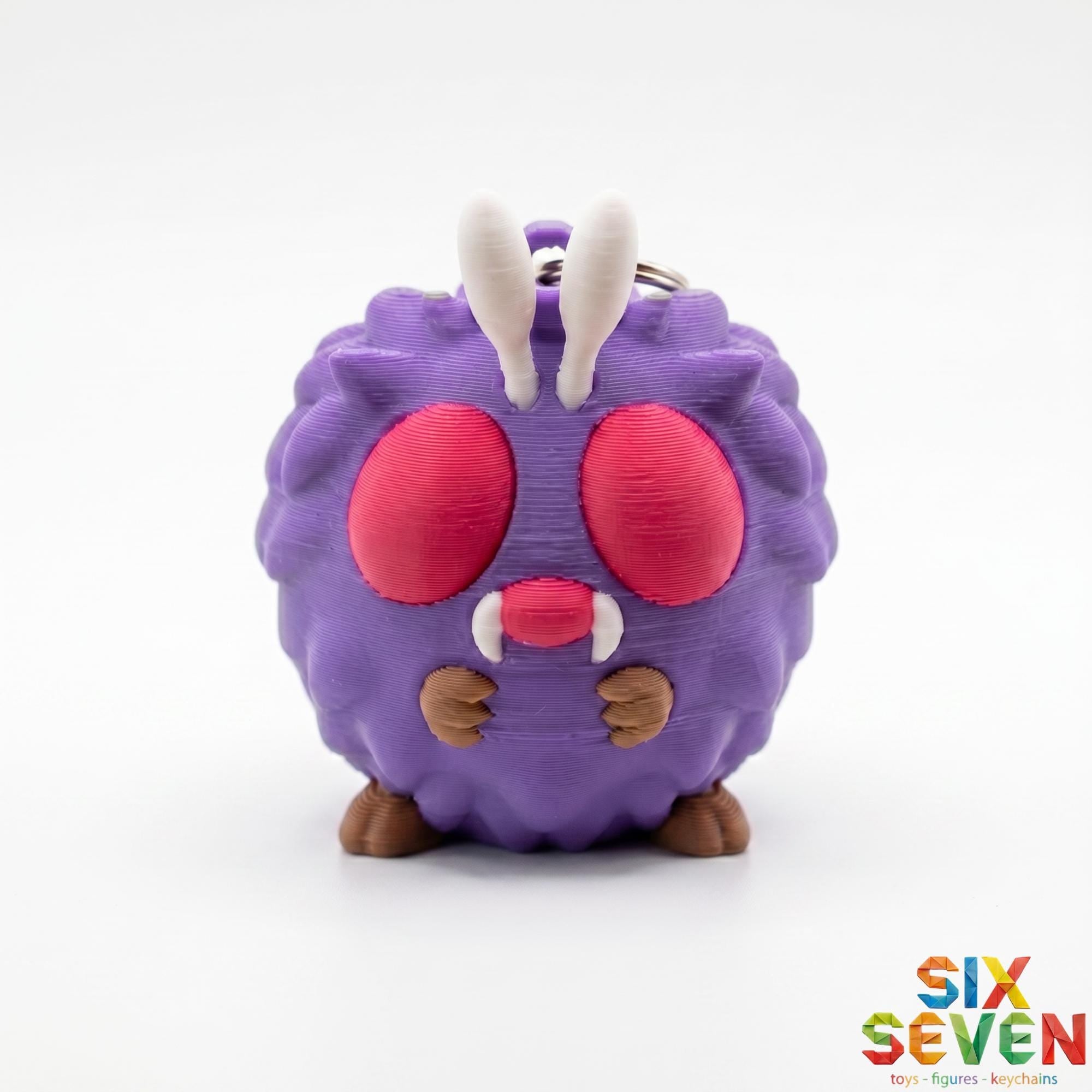 Pokemon Inspired Venonat Figure & Keychain