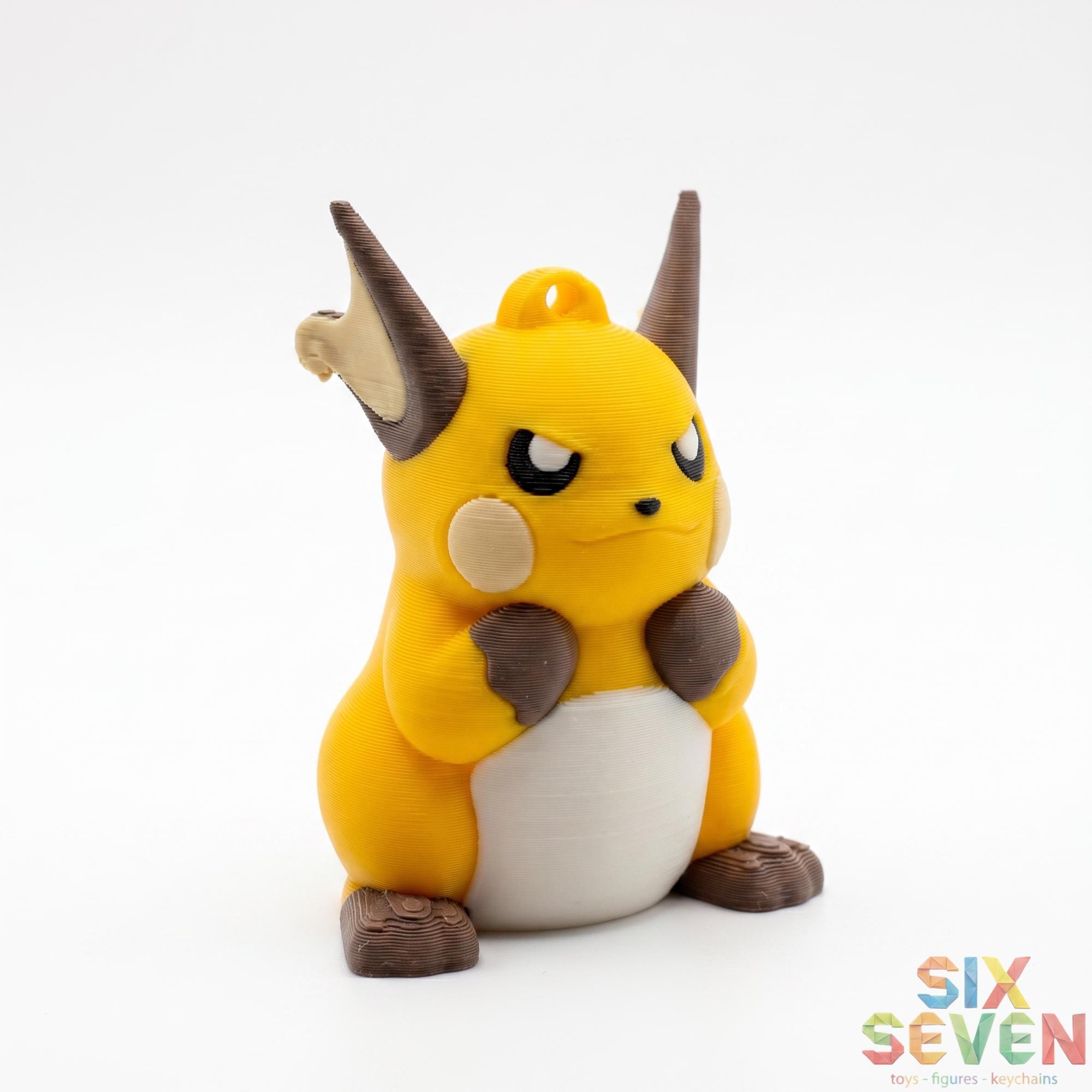 Pokemon Inspired Raichu Figure & Keychain