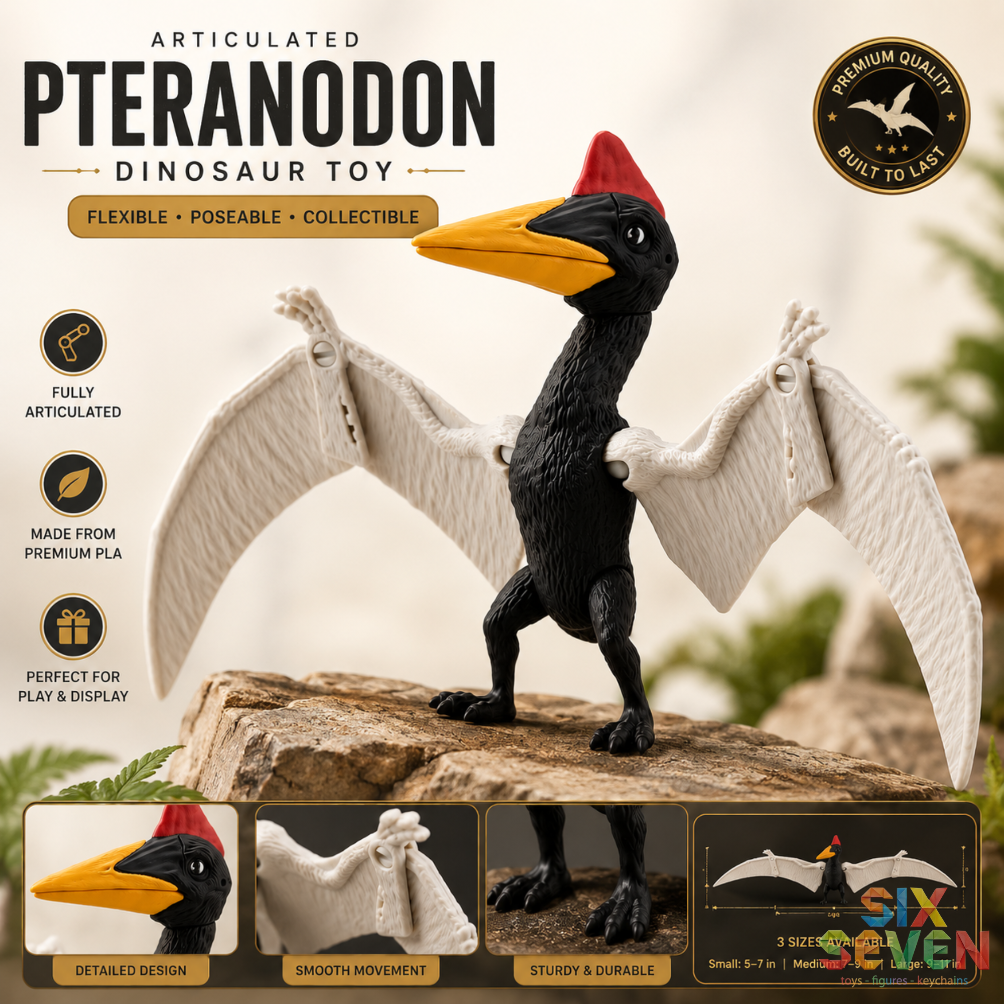 Articulated Pteranodon Dinosaur Toy