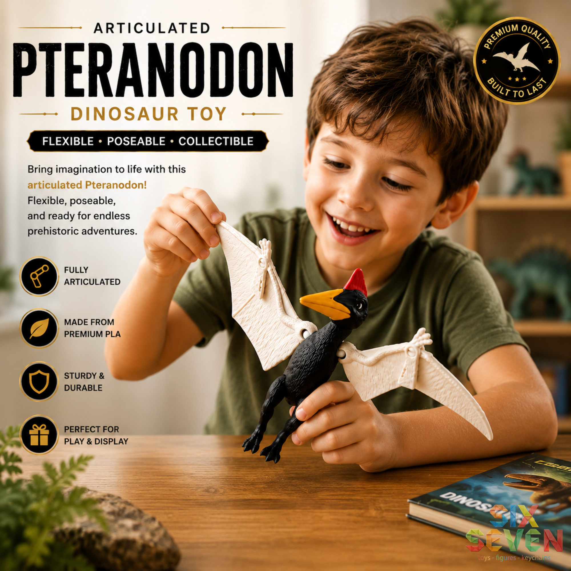 Articulated Pteranodon Dinosaur Toy
