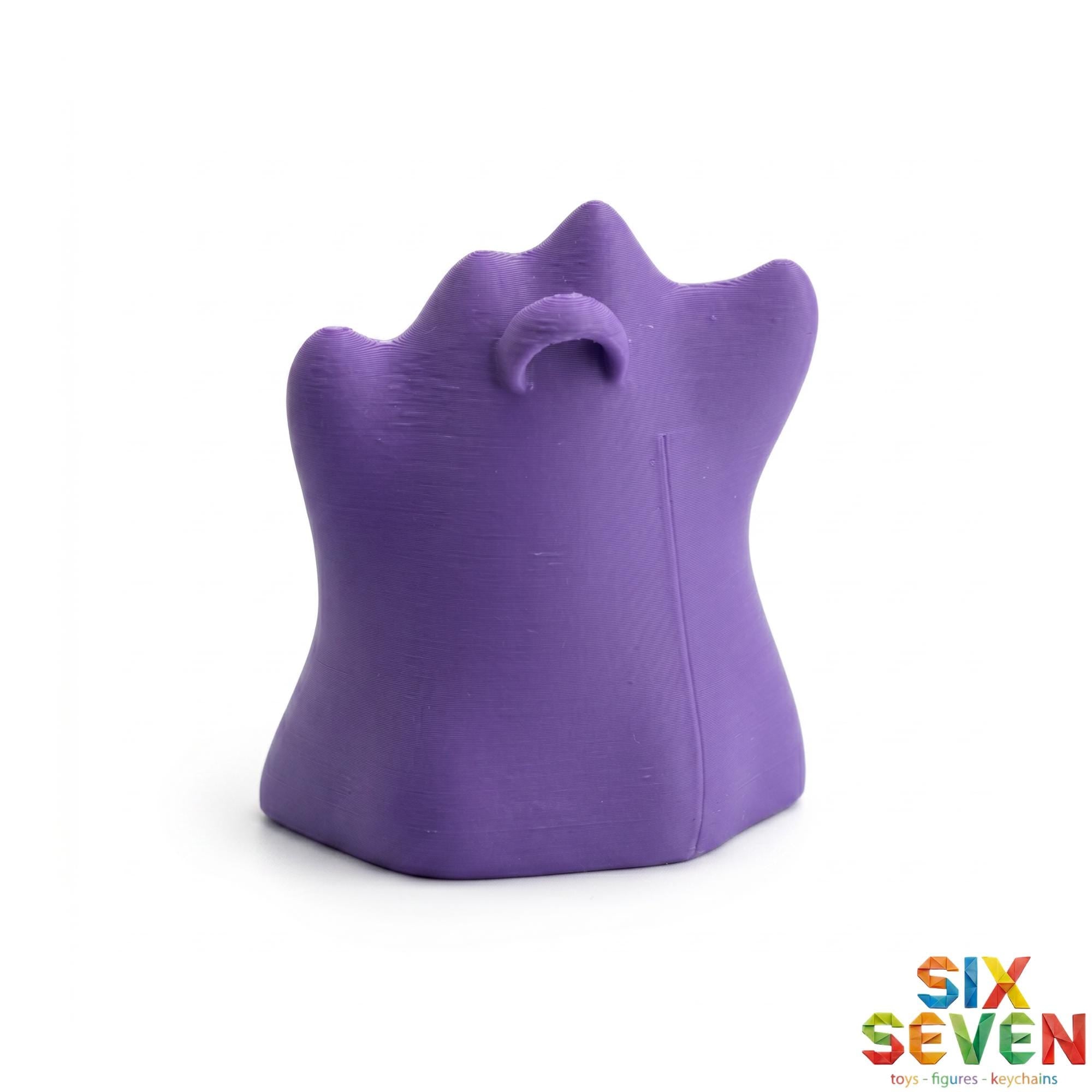 Pokemon Inspired Ditto Figure & Keychain