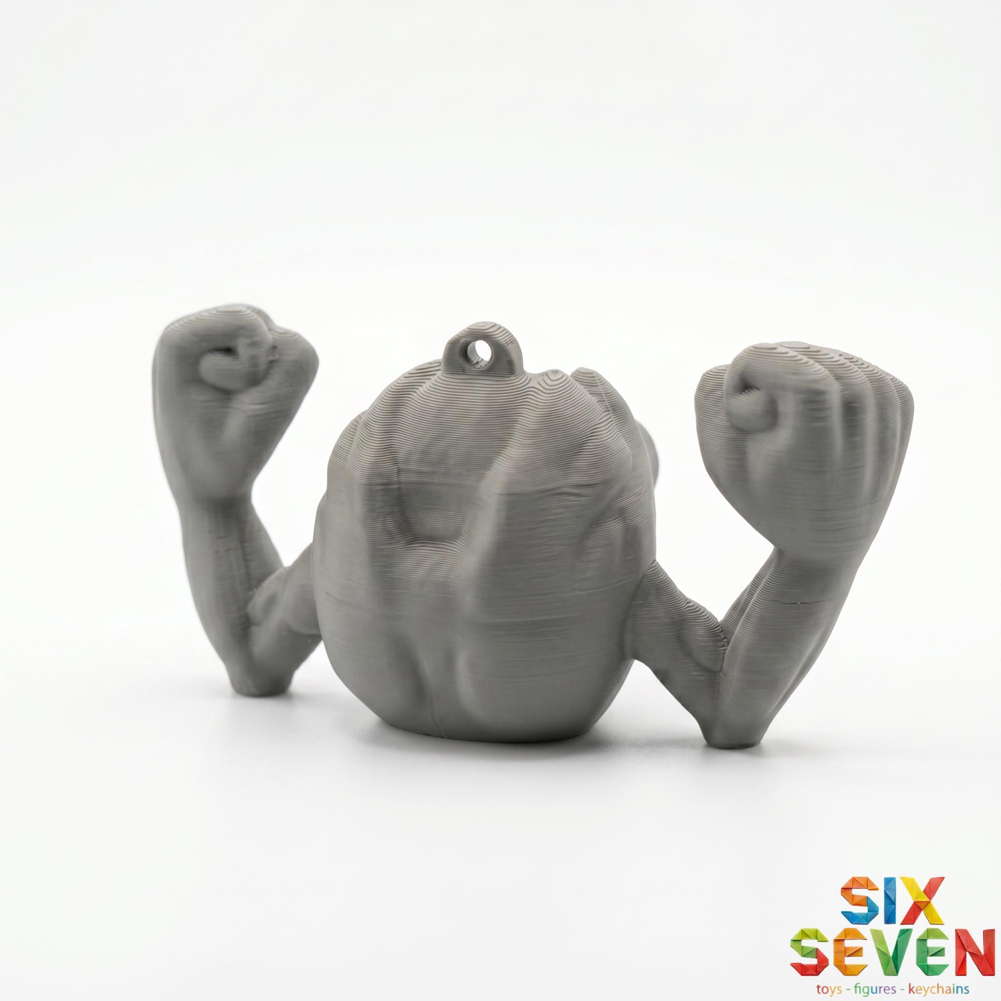 Pokemon Inspired Geodude Figure & Keychain