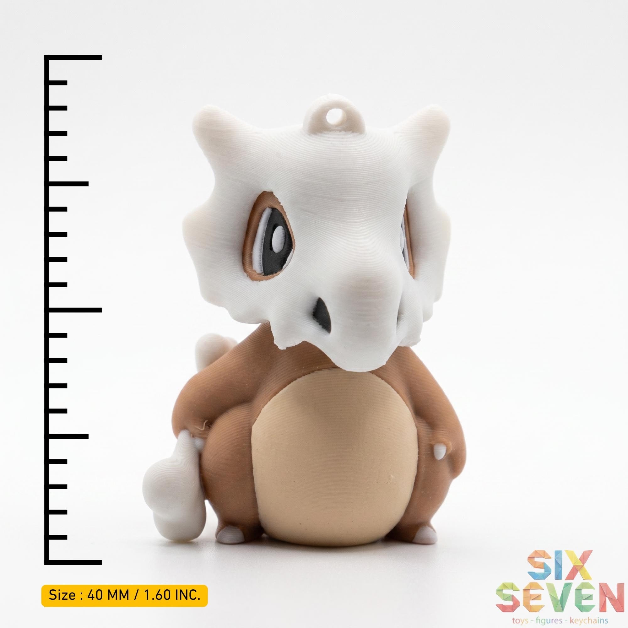 Pokemon Inspired Cubone Figure & Keychain