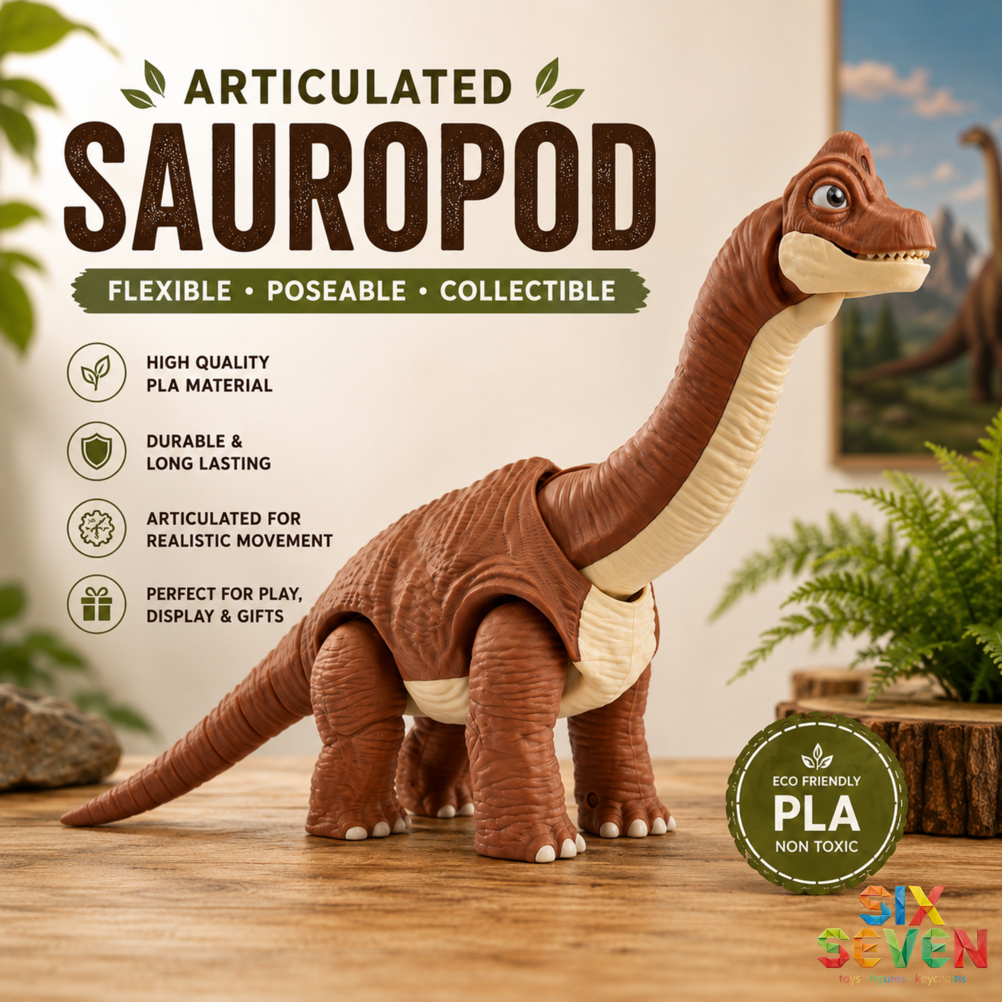 Articulated Sauropod Dinosaur Toy