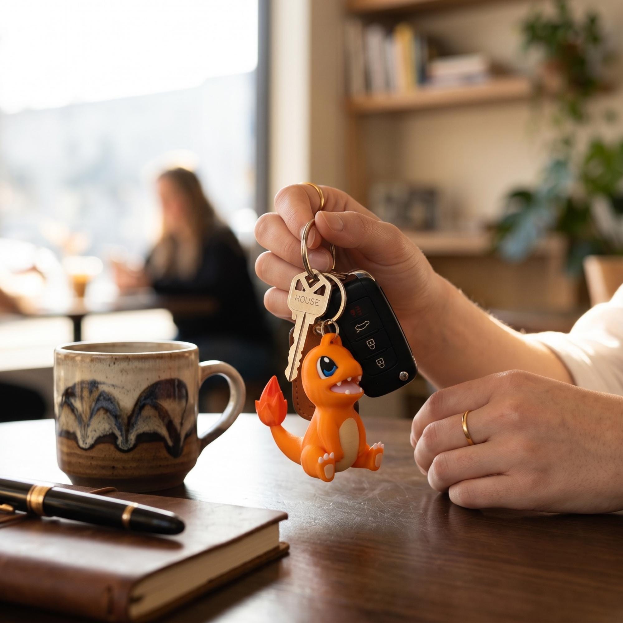Pokemon Inspired Charmander Figure & Keychain