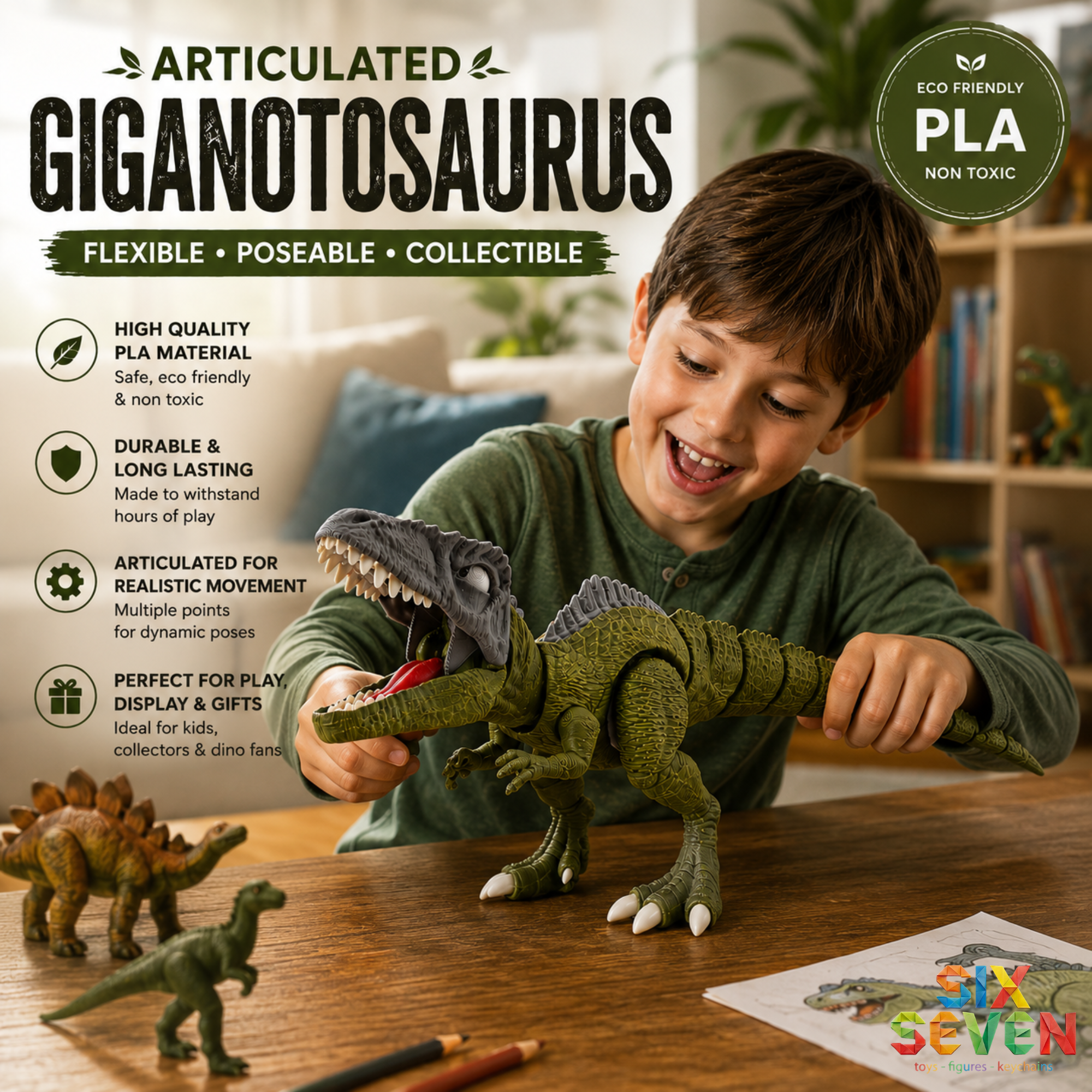 Articulated Giganotosaurus Dinosaur Toy