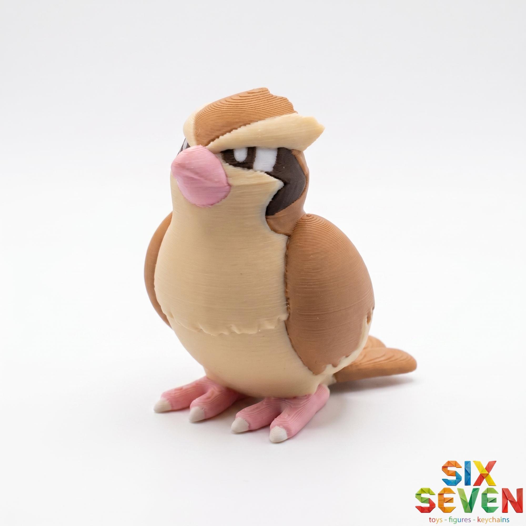 Pokemon Inspired Pidgey Figure & Keychain