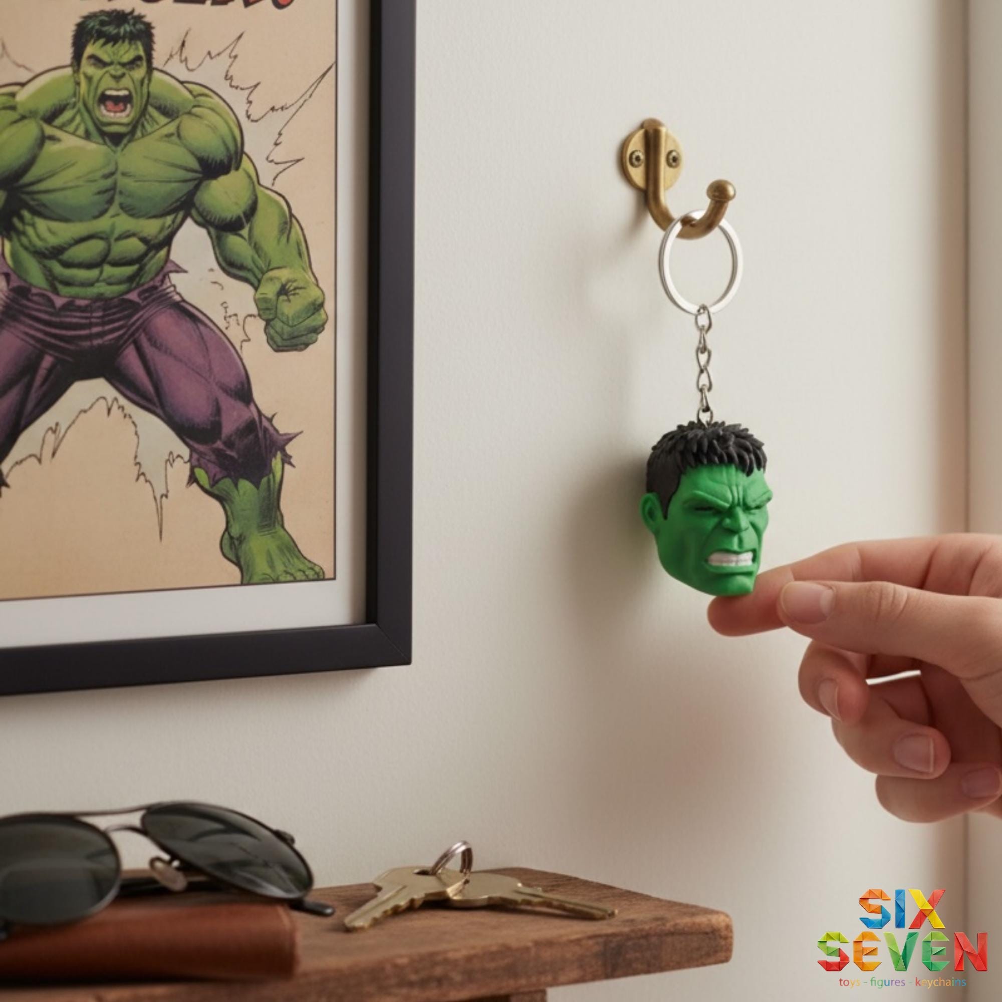 Hulk Inspired Figure & Keychain