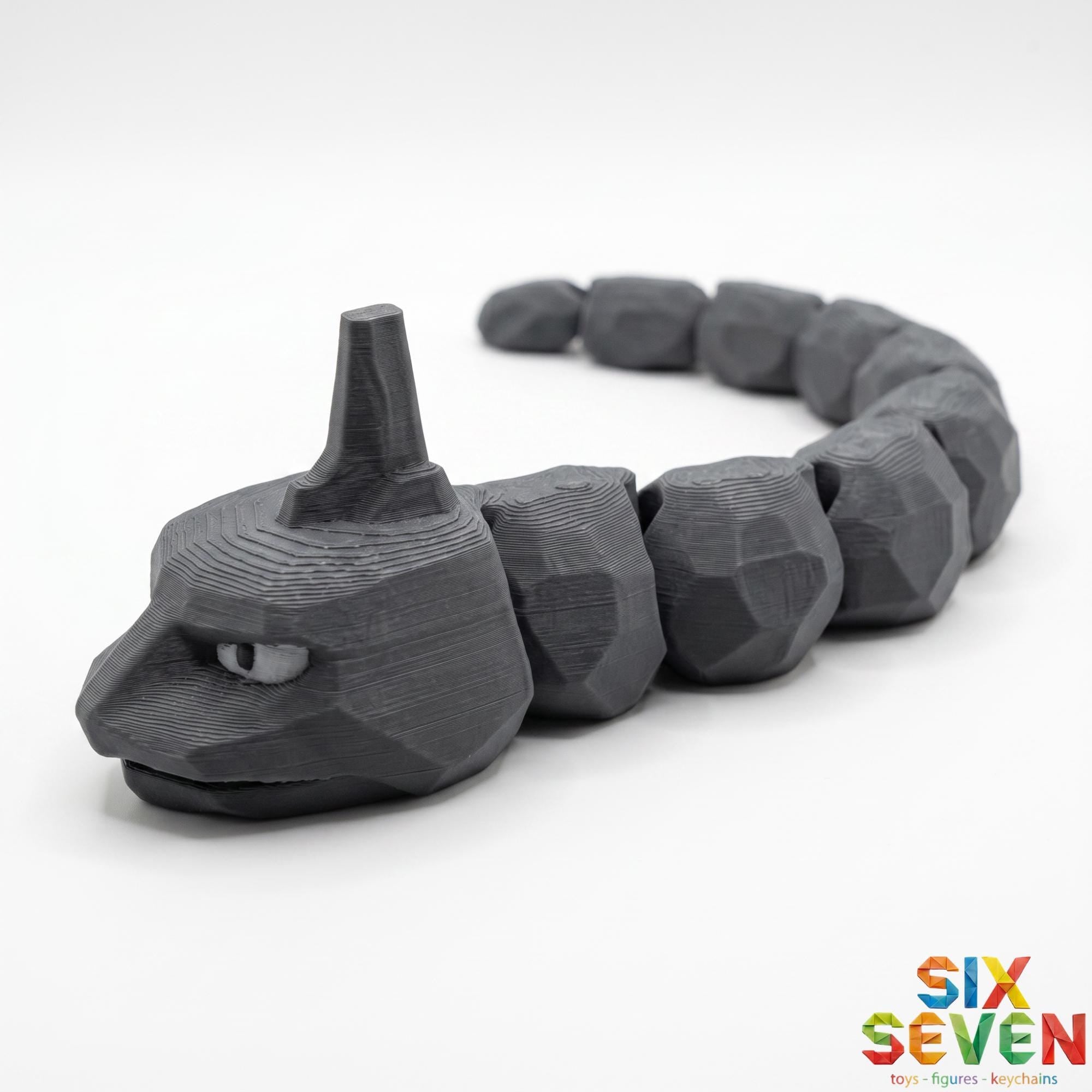 Pokemon Inspired Onix Figure & Keychain