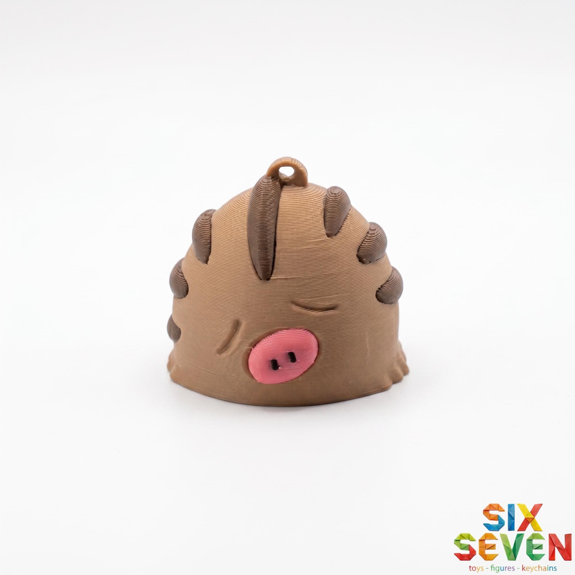 Pokemon Inspired Swinub Figure & Keychain