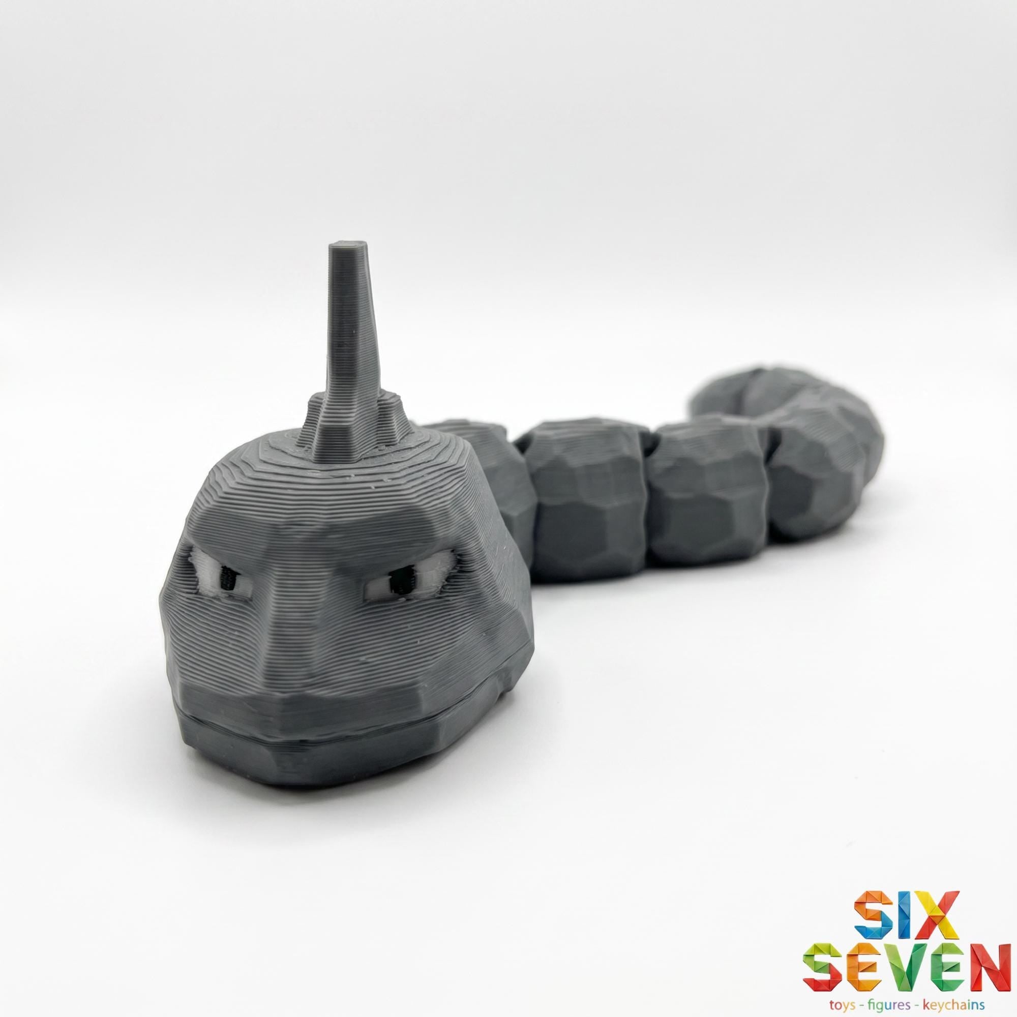 Pokemon Inspired Onix Figure & Keychain