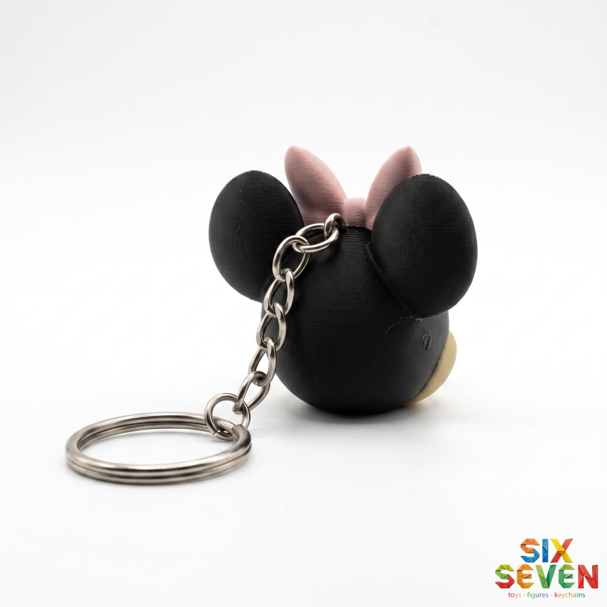 Minnie Mouse Inspired Figure & Keychain